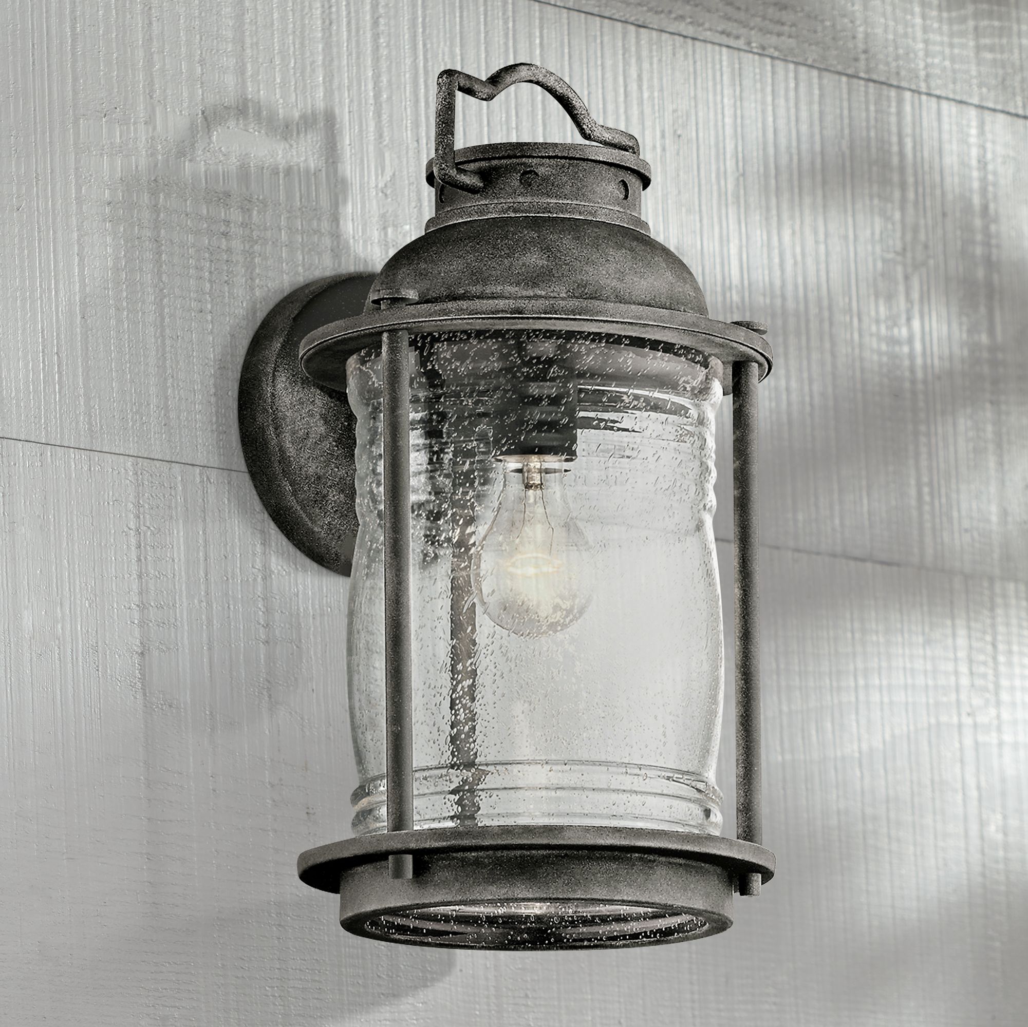 Kichler Ashland Bay 16"H Zinc Large Outdoor Wall Light