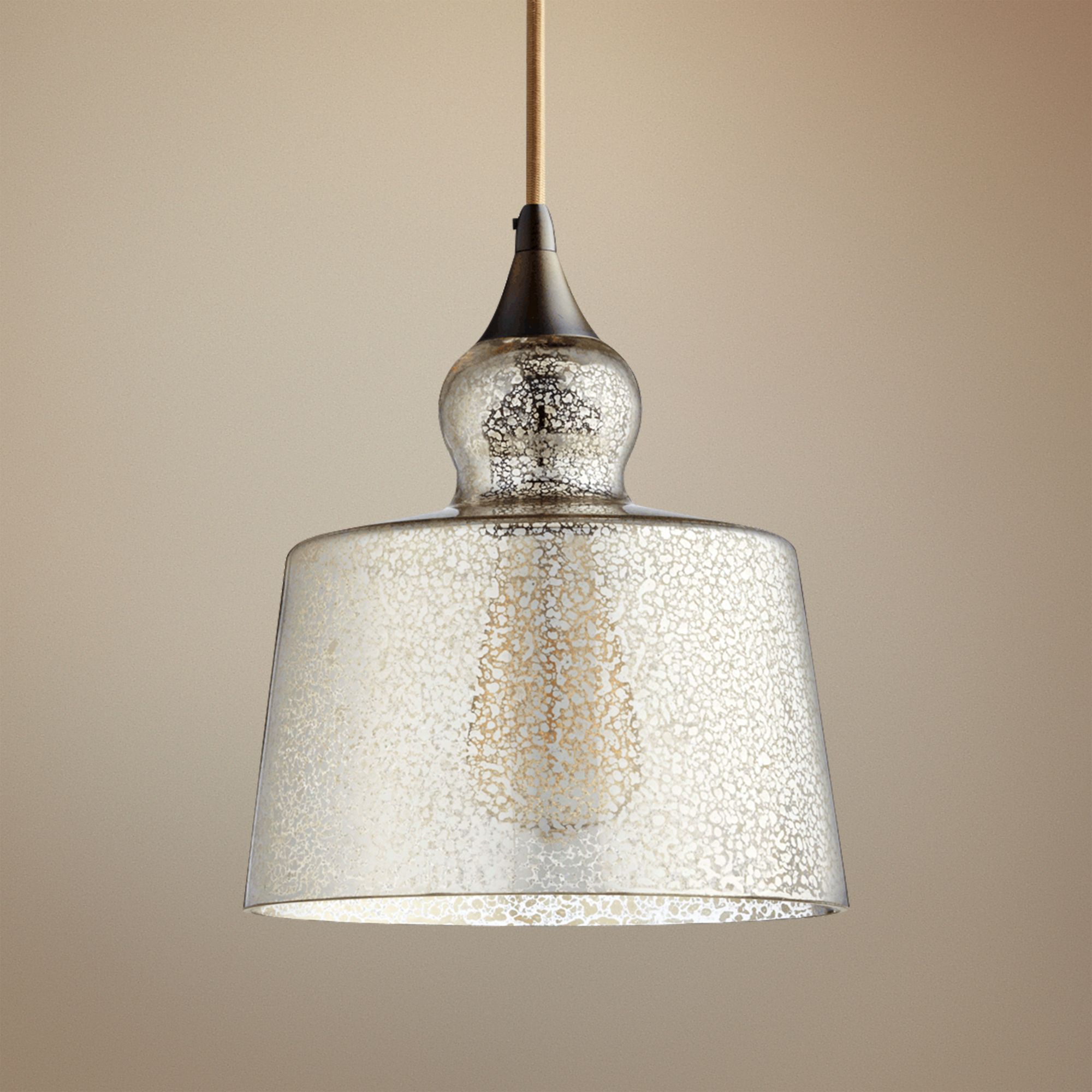 Quorum Mercury Filament 8 1/2"W Oiled Bronze Mini Pendant