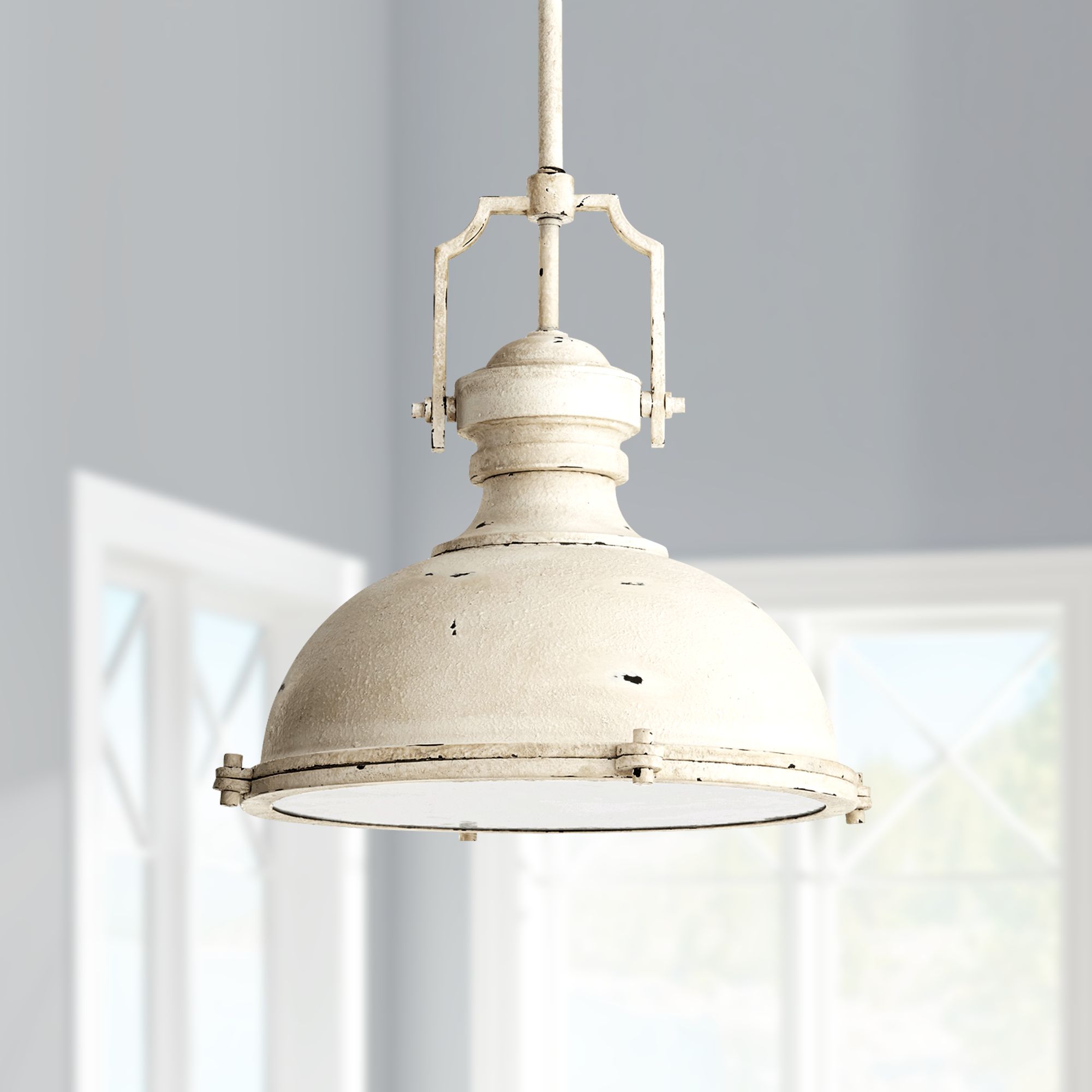 Quorum 20"W Persian White Pendant Light