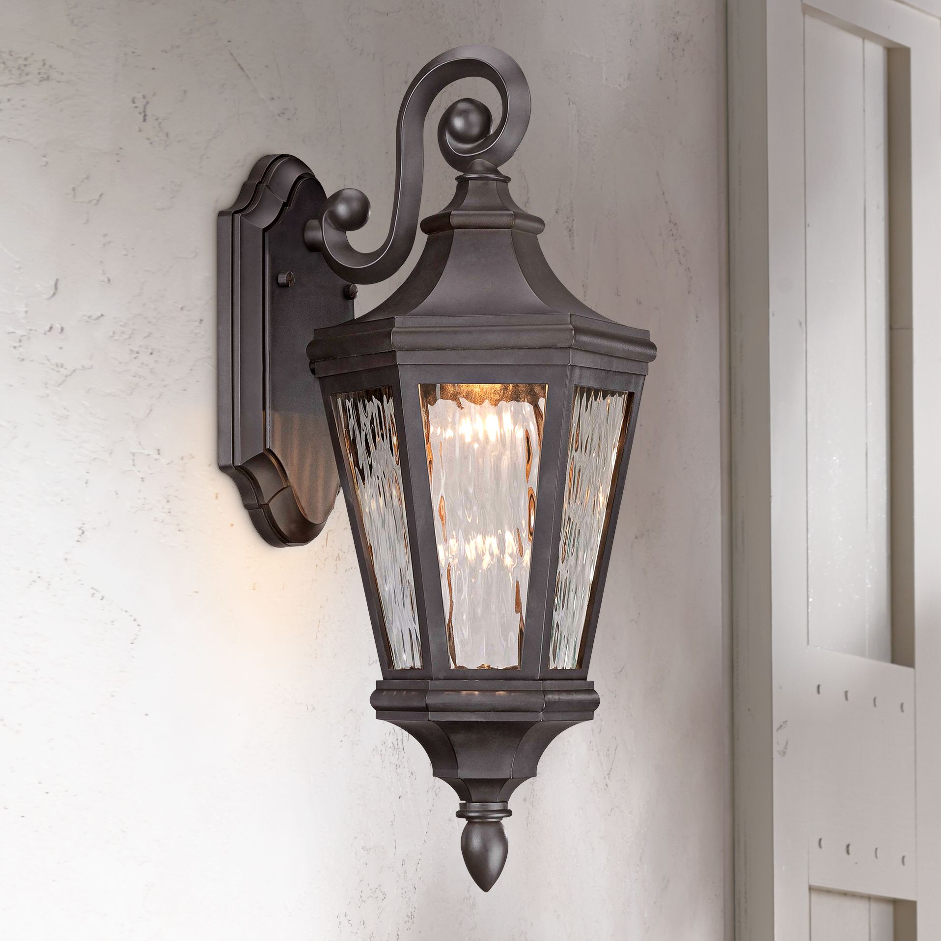 Handforde Pointe LED 19"H Oiled Bronze Outdoor Wall Light