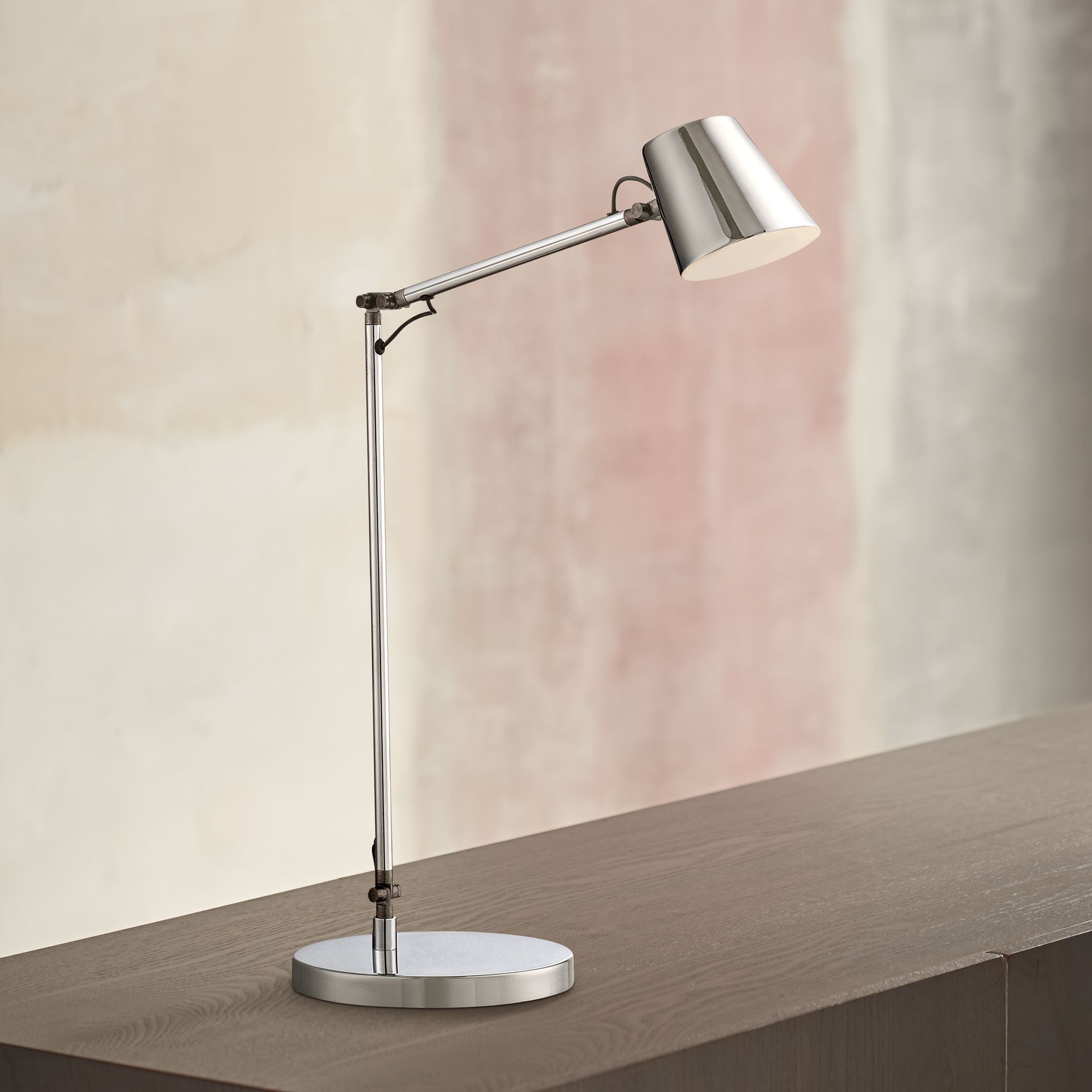 George Kovacs Maxwell Chrome LED Desk Lamp