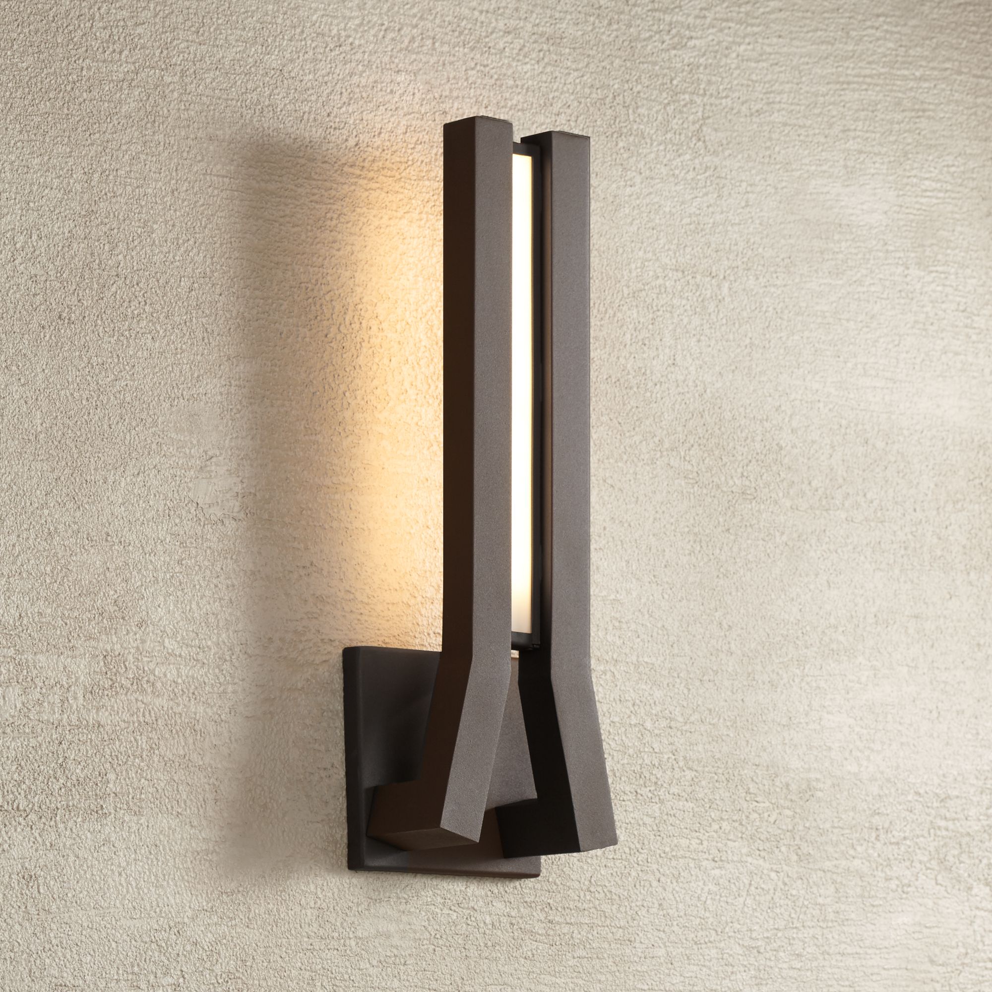 George Kovacs Tune 16" High Sand LED Outdoor Wall Light