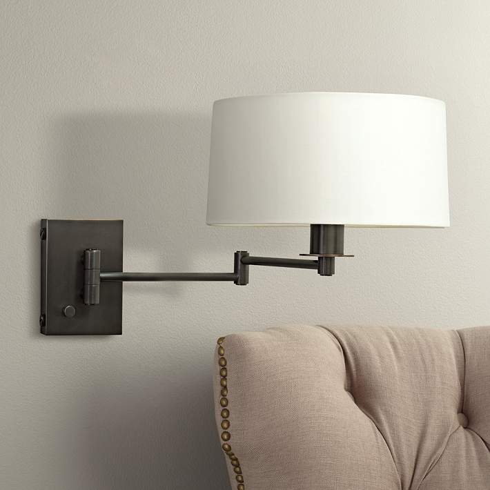 House Of Troy Mod Oil Rubbed Bronze, Modern Swing Arm Wall Lamp