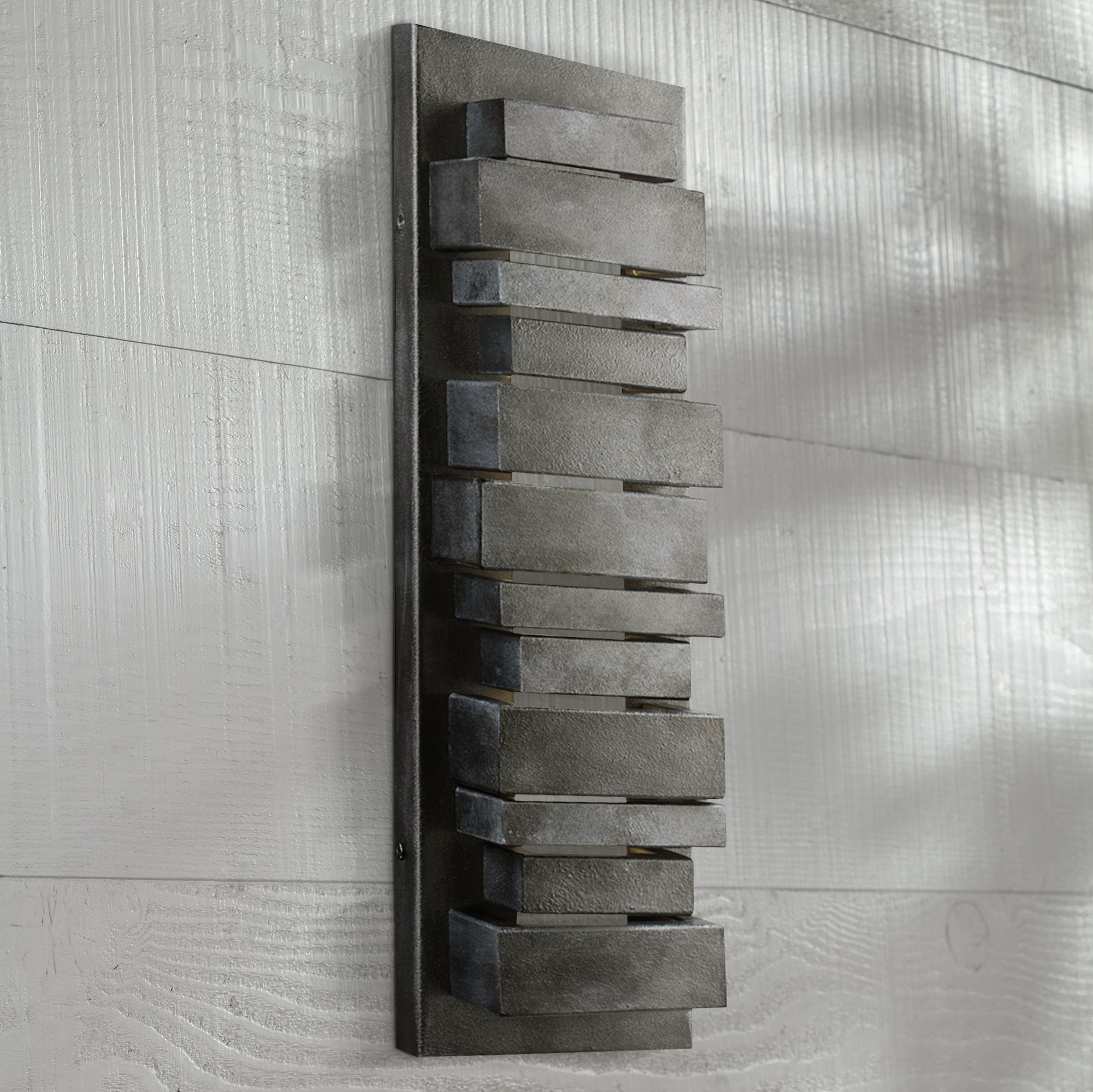 Feiss Ledgend 18" High Dark Zinc LED Outdoor Wall Light