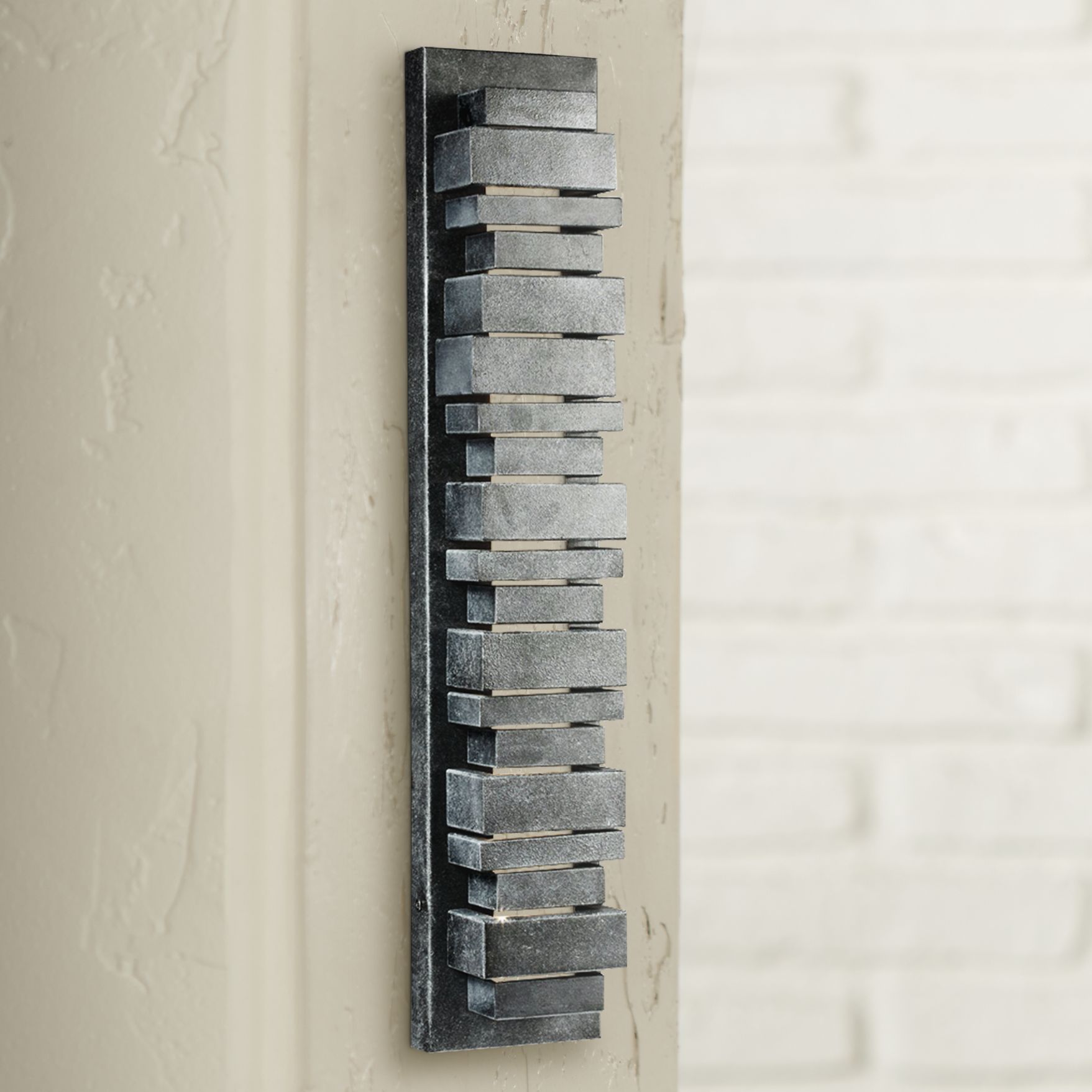 Feiss Ledgend 26" High Dark Zinc LED Outdoor Wall Light