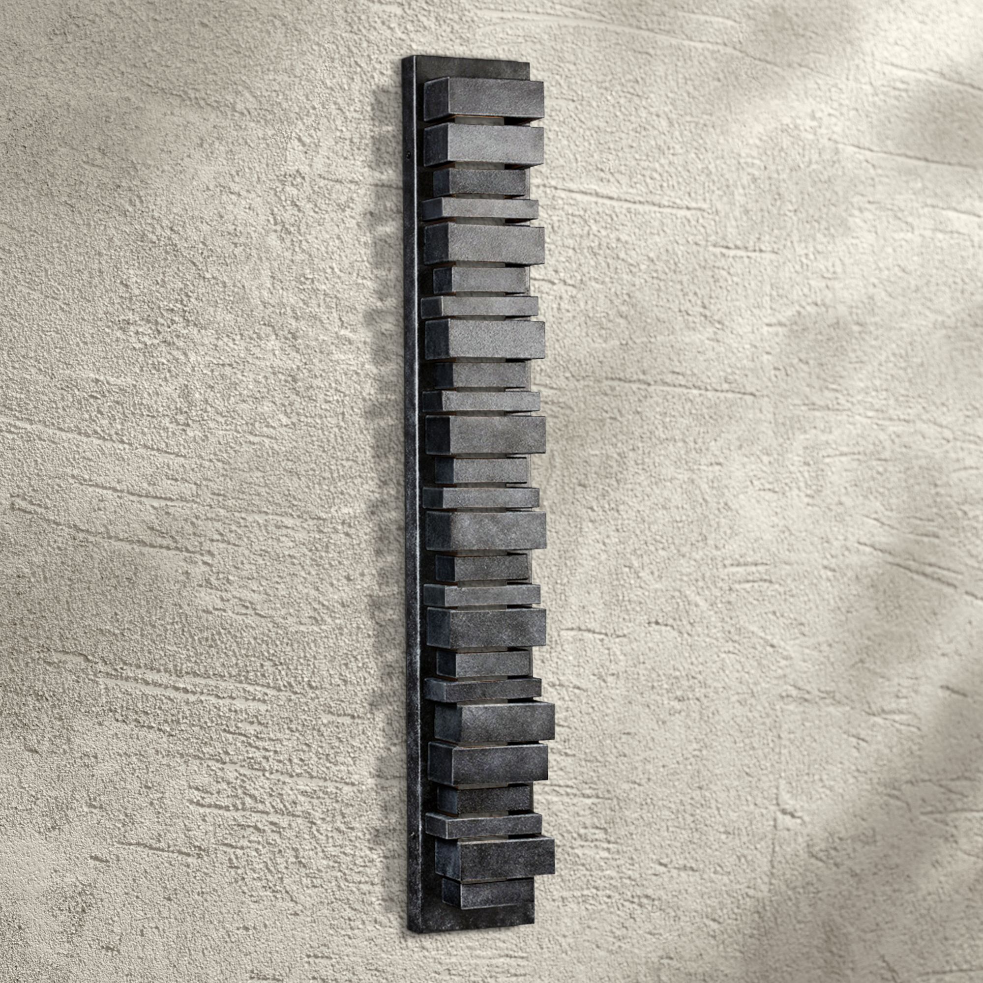 Feiss Ledgend 34" High Dark Zinc LED Outdoor Wall Light