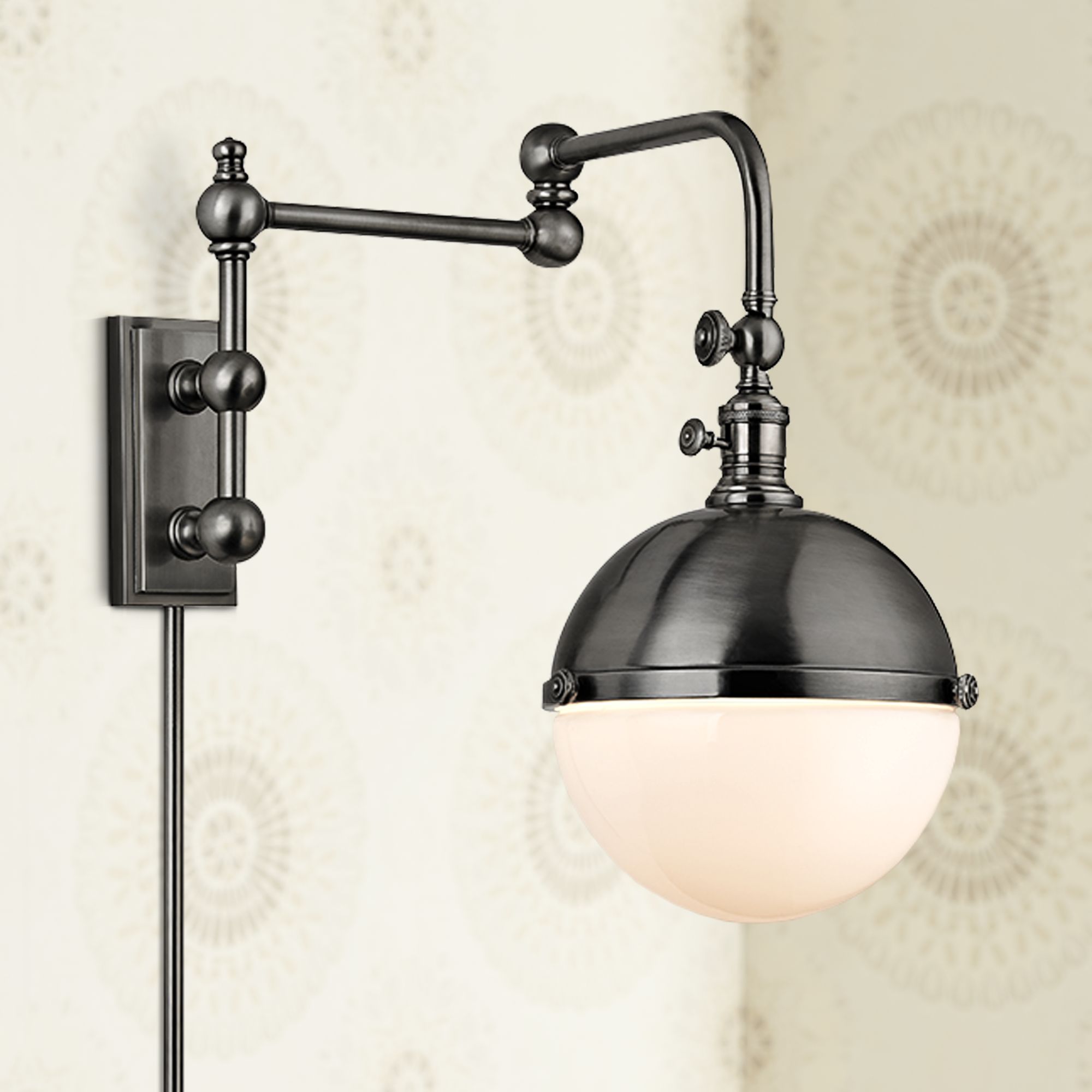 Hudson Valley Stanley Antique Nickel 17 1/2" High Wall Lamp