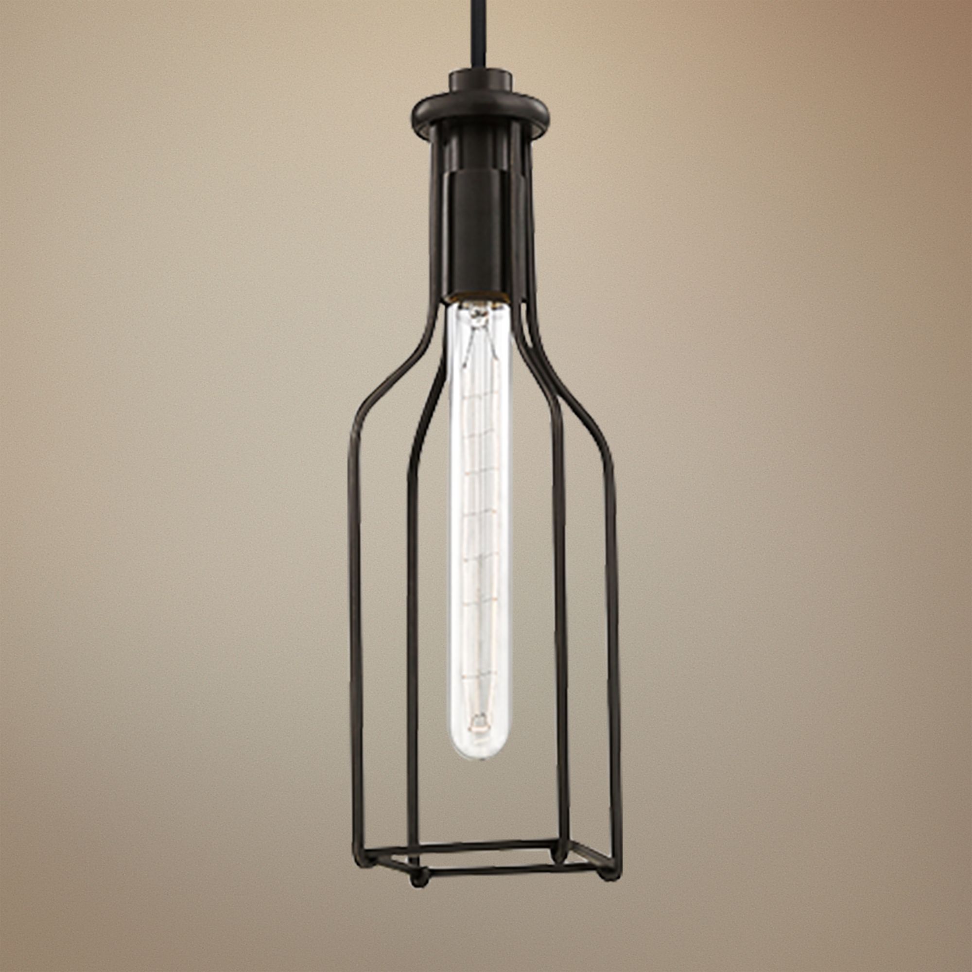 Hudson Valley Colebrook 4 1/2"W Open Bronze Mini Pendant