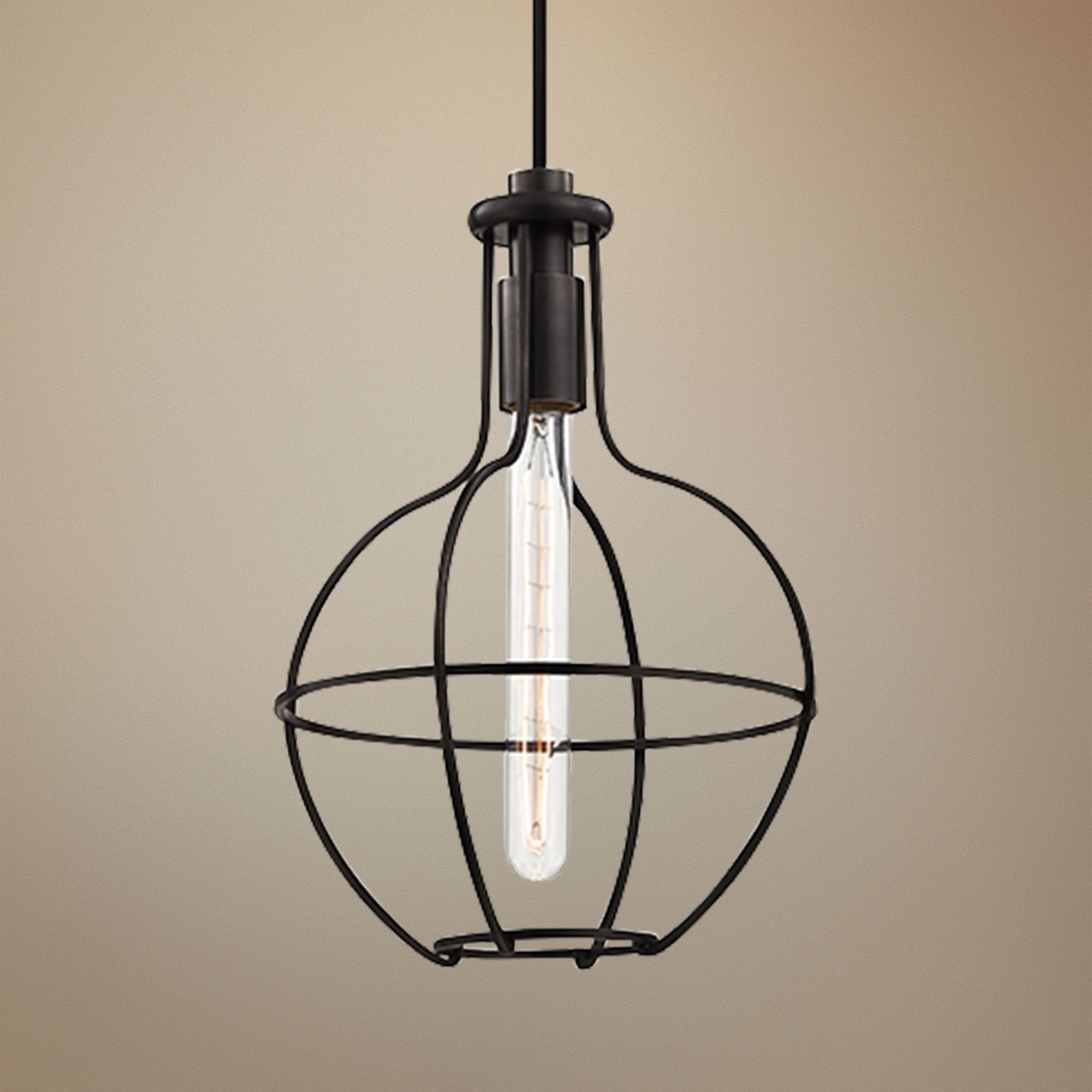 Hudson Valley Colebrook 10" Wide Open Bronze Mini Pendant