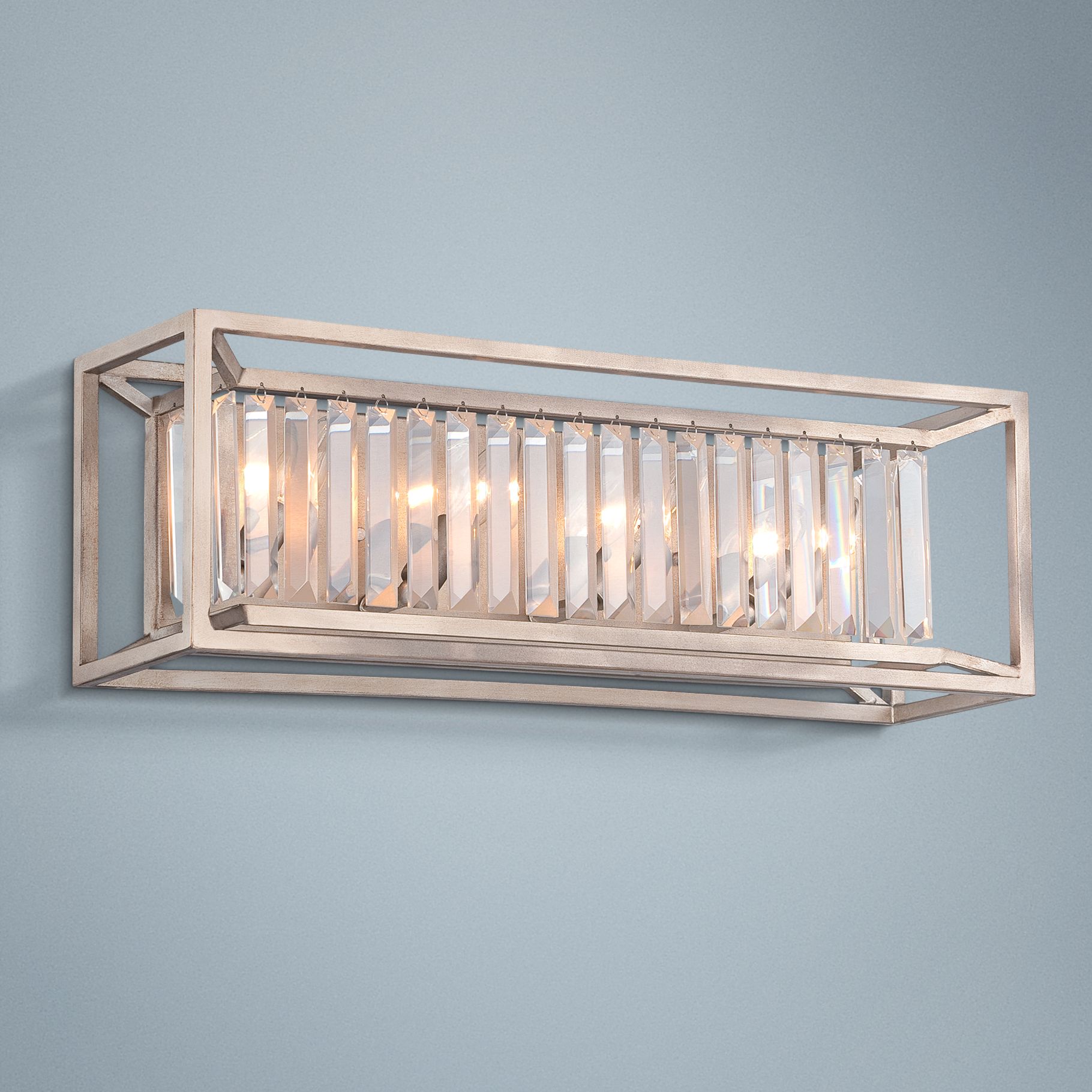 Linares 23 3/4" Wide Aged Platinum Bath Light