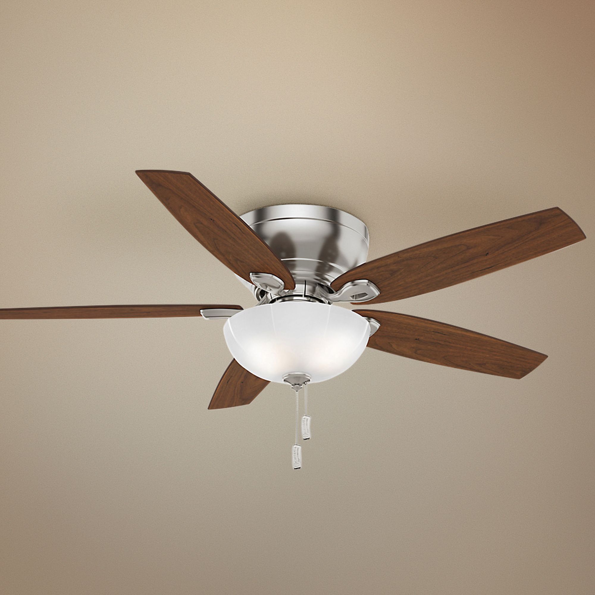 54" Casablanca Durant Brushed Nickel LED Hugger Ceiling Fan