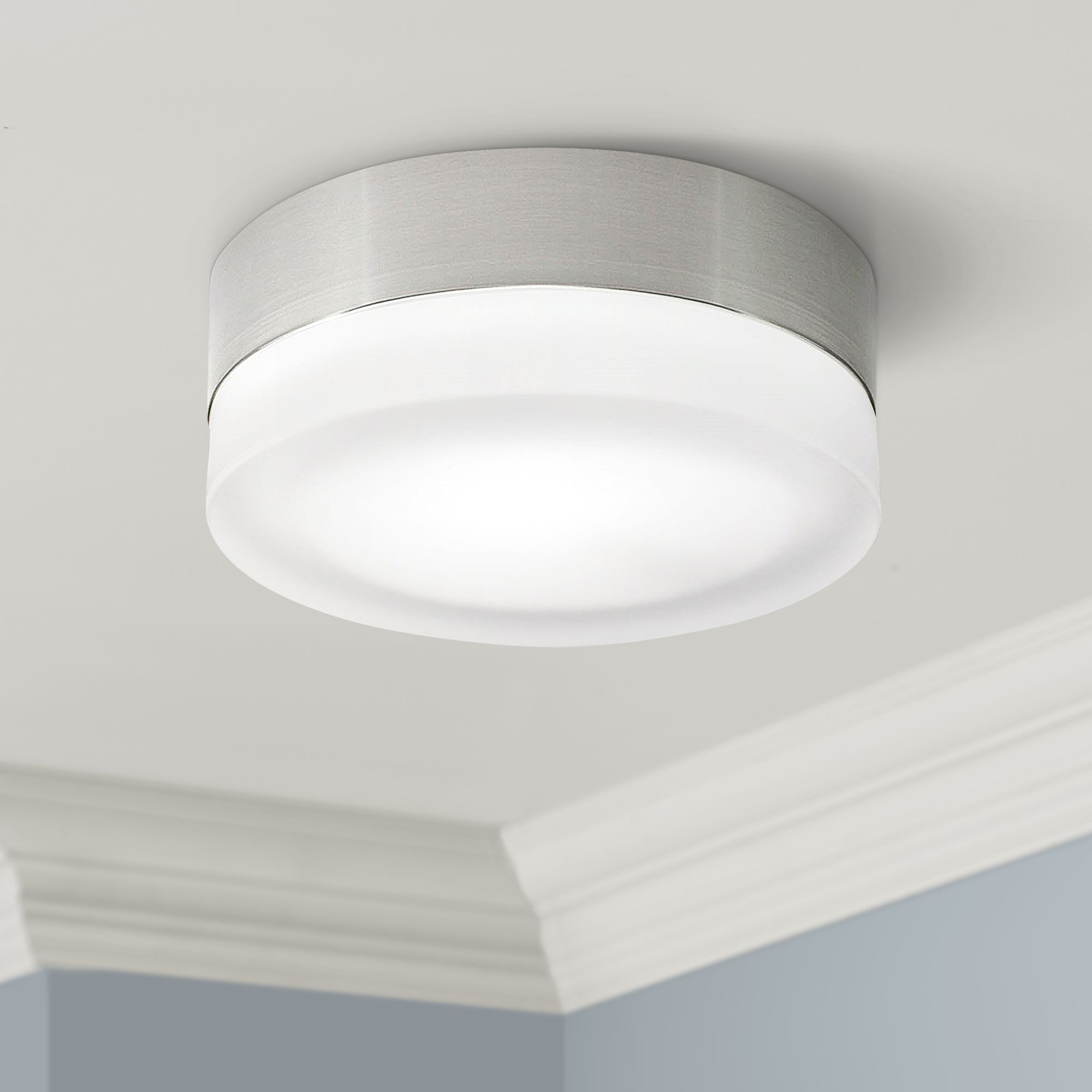 Tech Lighting TL 360 Satin Nickel 6" Wide Ceiling Light