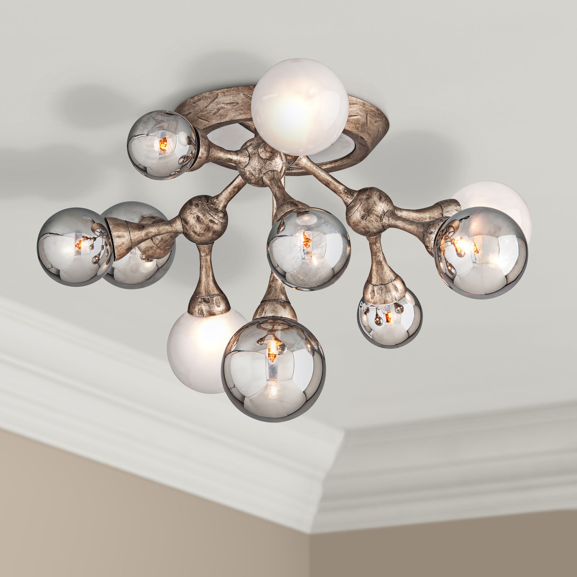 Corbett Element 22 3/4" Wide Bronze 10-Light Ceiling Light