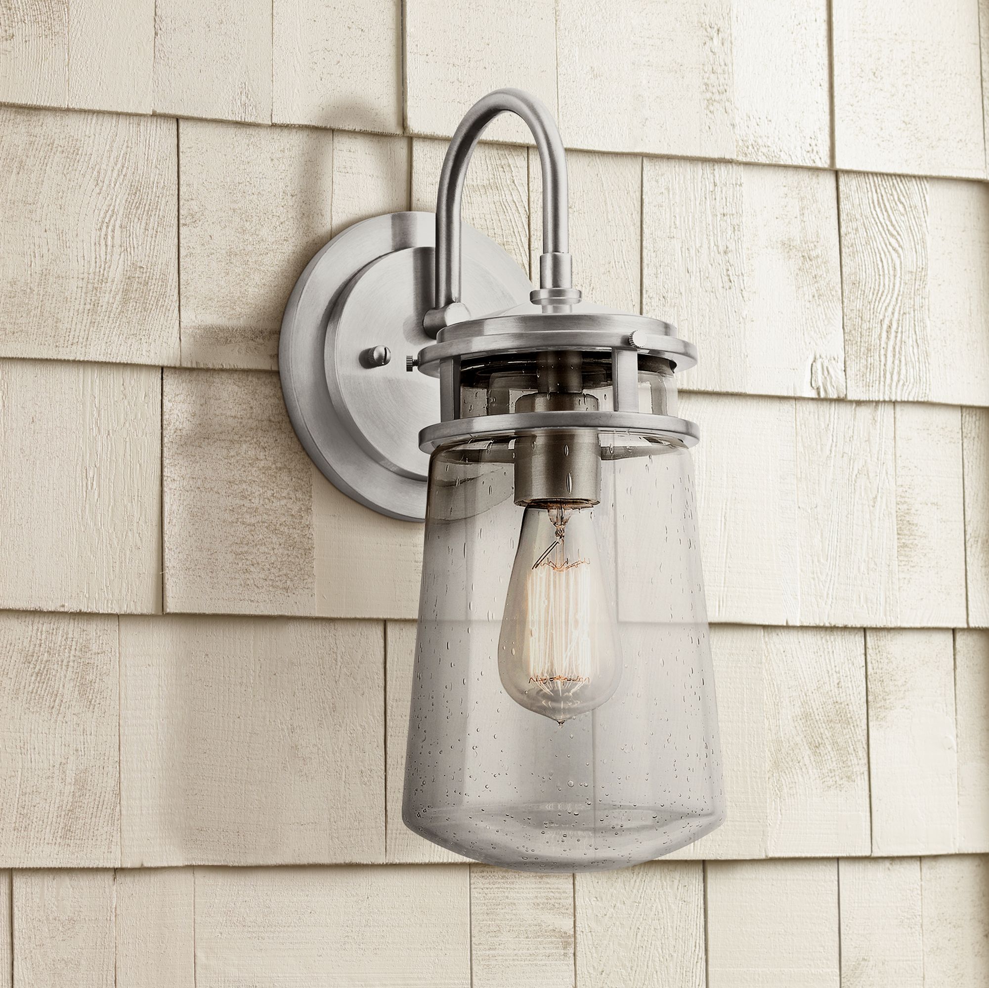 Kichler Lyndon 15" High Aluminum Outdoor Wall Light