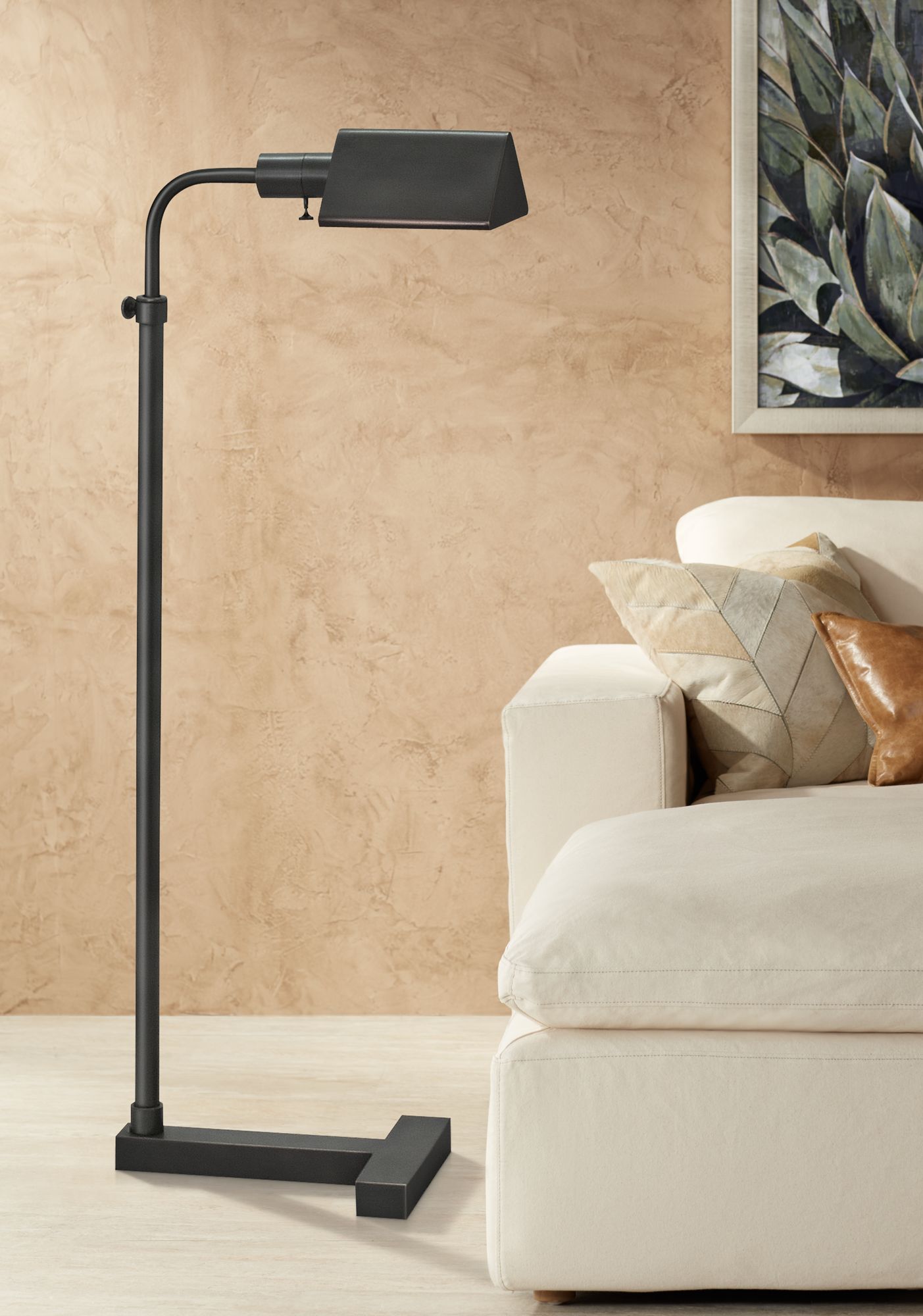 Fairfax Adjustable Oil Rubbed Bronze Pharmacy Floor Lamp 8X314