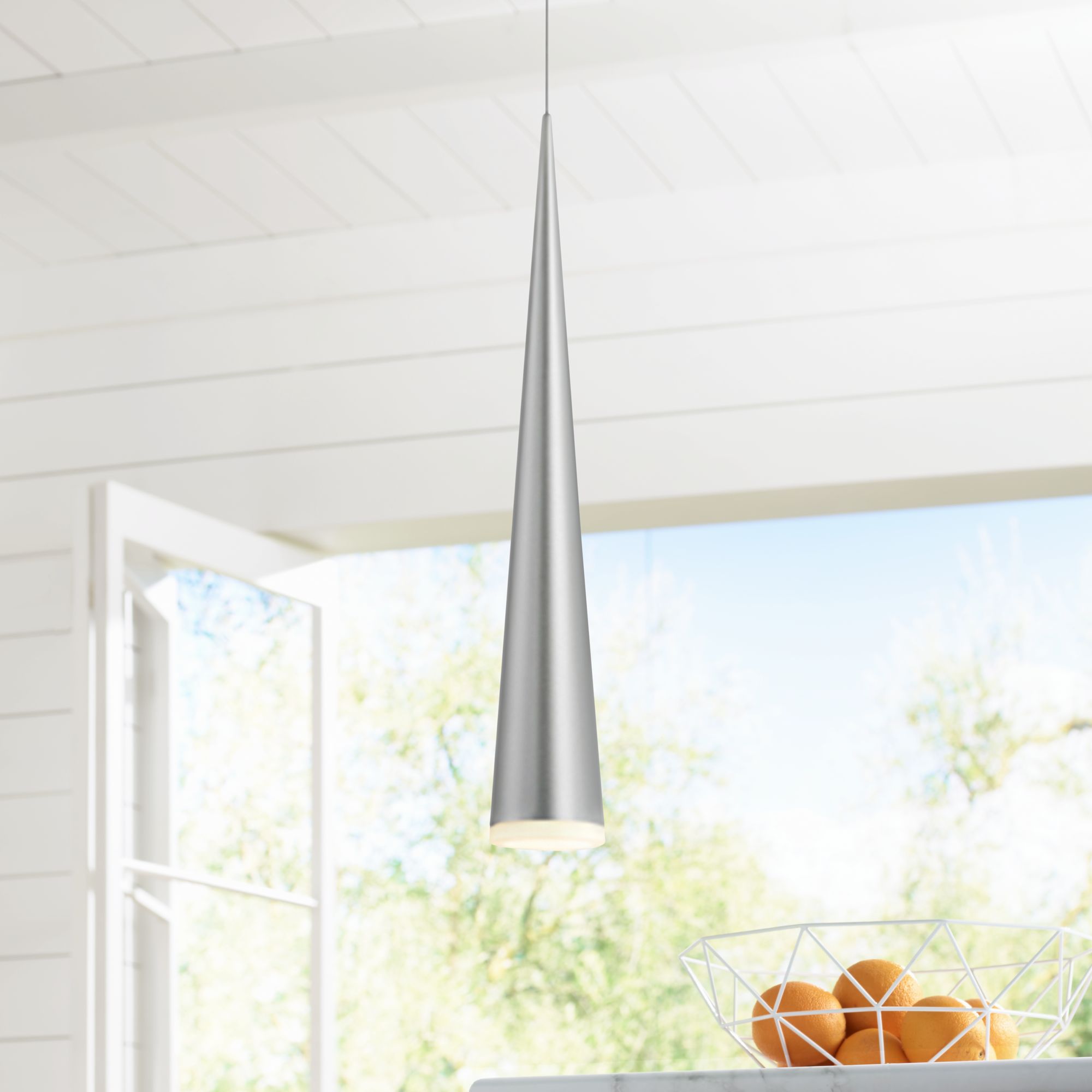 Sonneman Micro Cone 1 3/4" Wide Aluminum LED Mini Pendant
