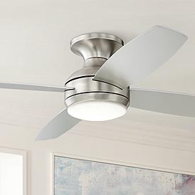 Outdoor Flush Mount Ceiling Fans With Remote Lamps Plus
