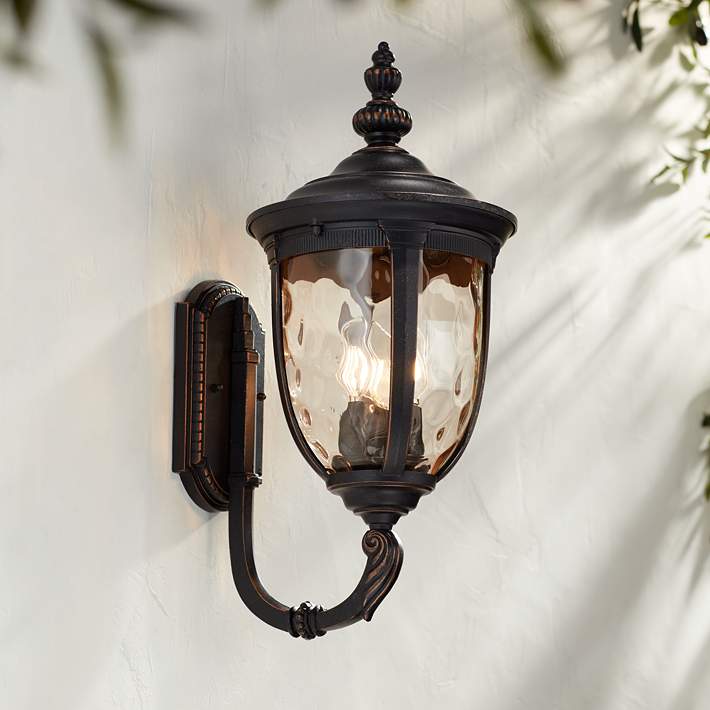 High Bronze Upbridge Outdoor Wall Light, Lamps Plus Outdoor Lighting