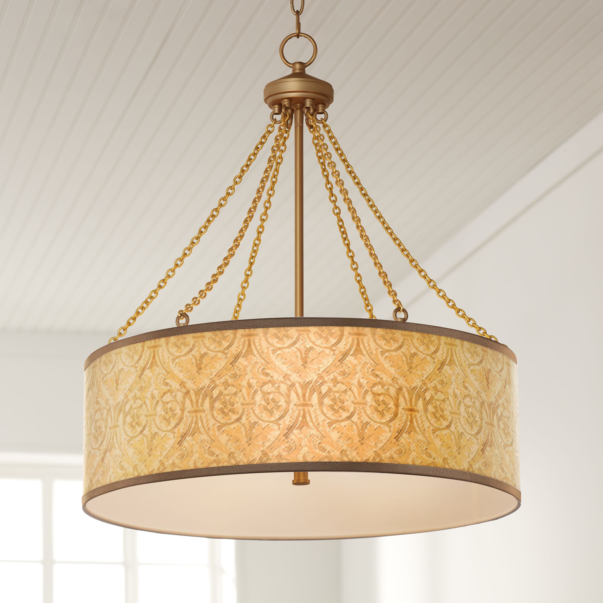 Golden Versailles Dana Antique Brass Pendant Light