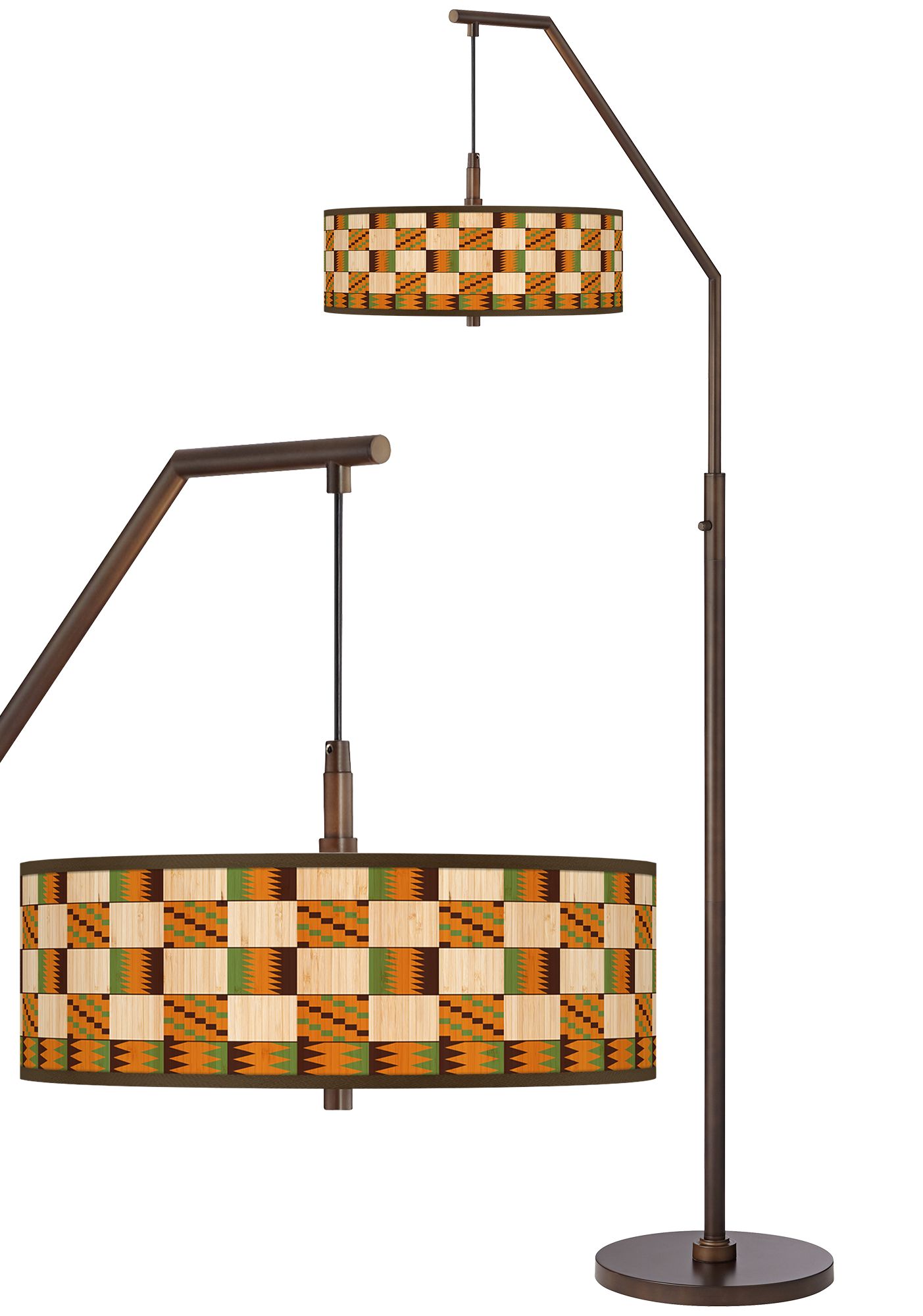 Modern Drift Bronze Downbridge Arc Floor Lamp - #91D85 | Lamps Plus