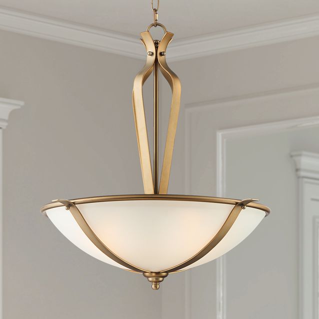 Stiffel Parlene 23 1/2" Wide Gold and Glass 4-Light Pendant Light