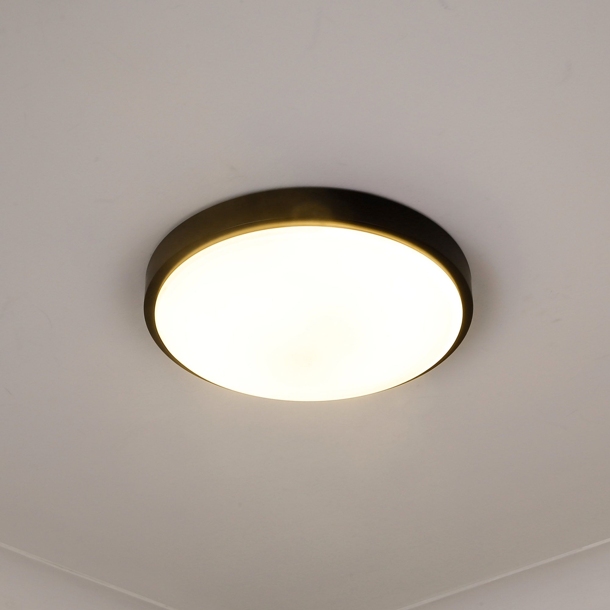 Gabi 12 1/4" Wide Matte Black LED Ceiling Light