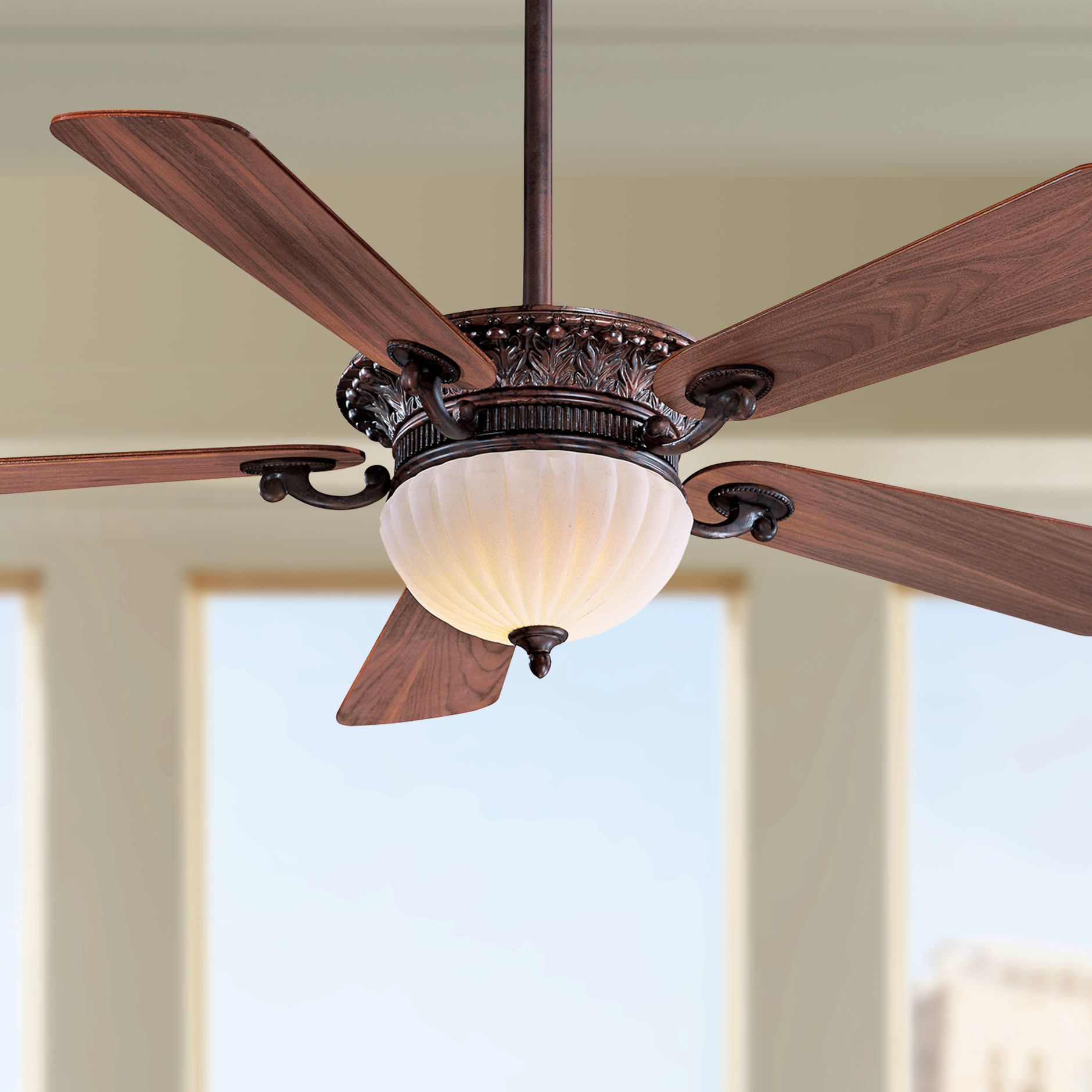 52" Minka Aire Volterra Bronze LED Ceiling Fan