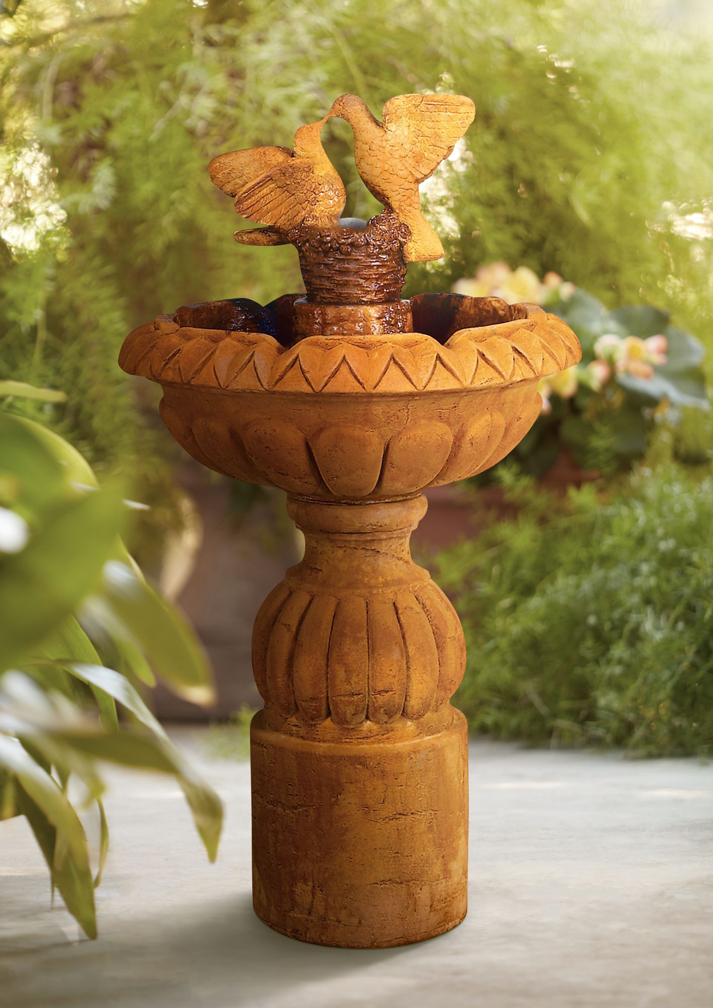 Paloma Cascada 54" High Pedestal Fountain by Henri Studio