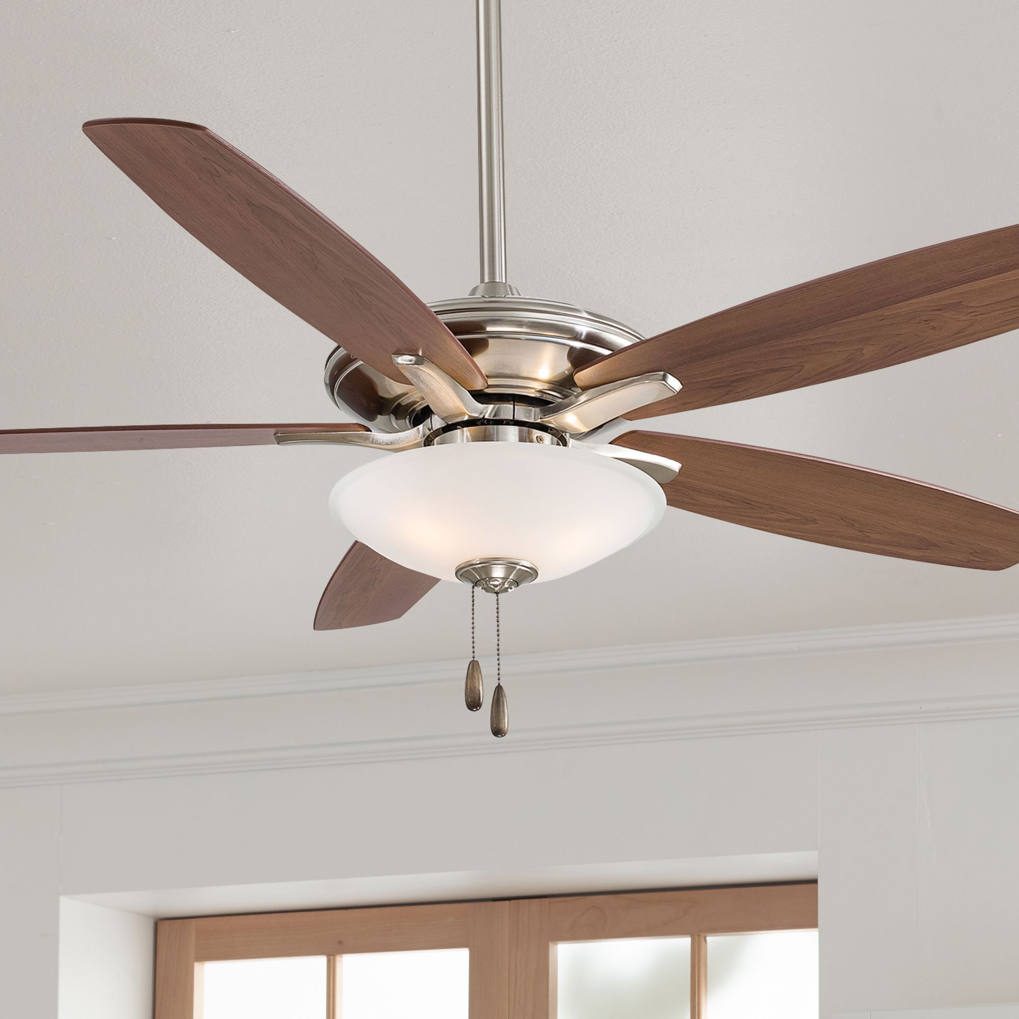 52" Minka Aire Mojo Brushed Nickel LED Ceiling Fan
