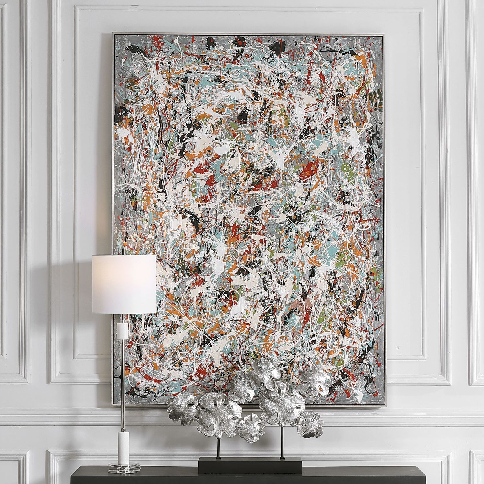 Organized Chaos 60 3/4" High Framed Canvas Wall Art