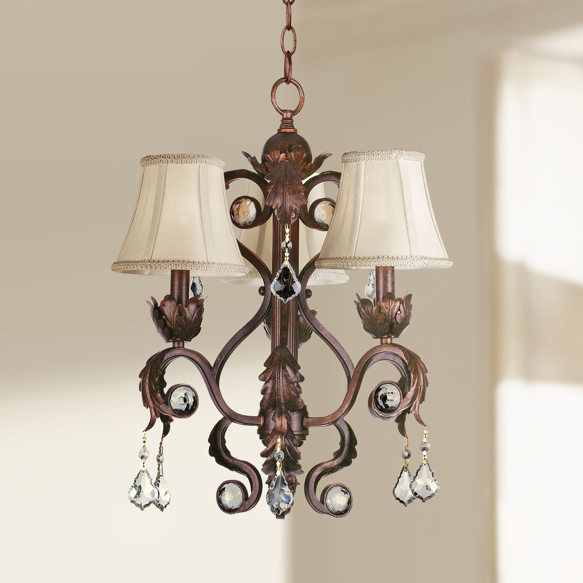 Kathy Ireland Ramas de Luces Bronze 17" Wide Chandelier 97436