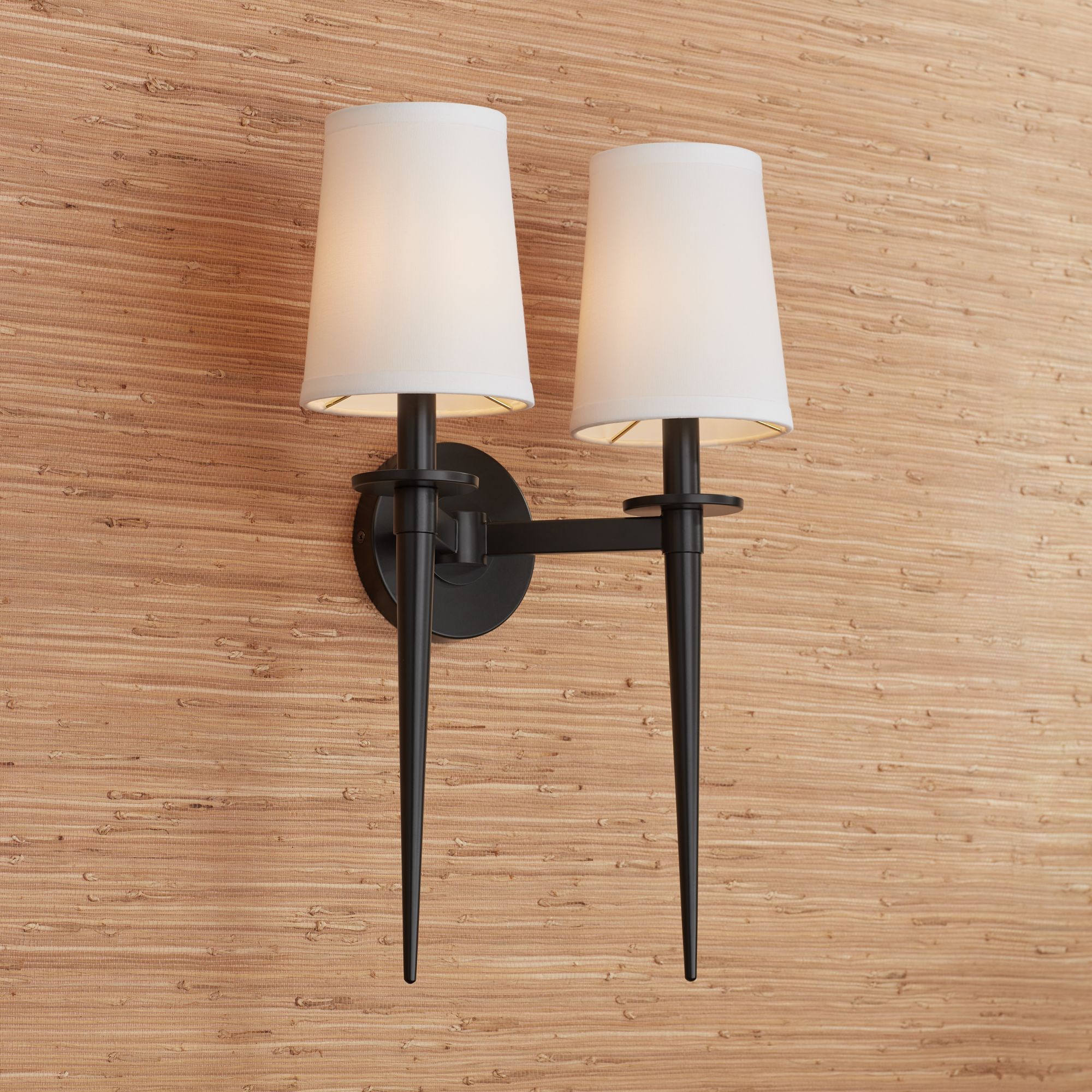 Possini Euro Vincenzo 19 1/4" High Black Wall Lamp