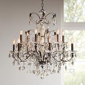 Crystal And Bronze Chandeliers