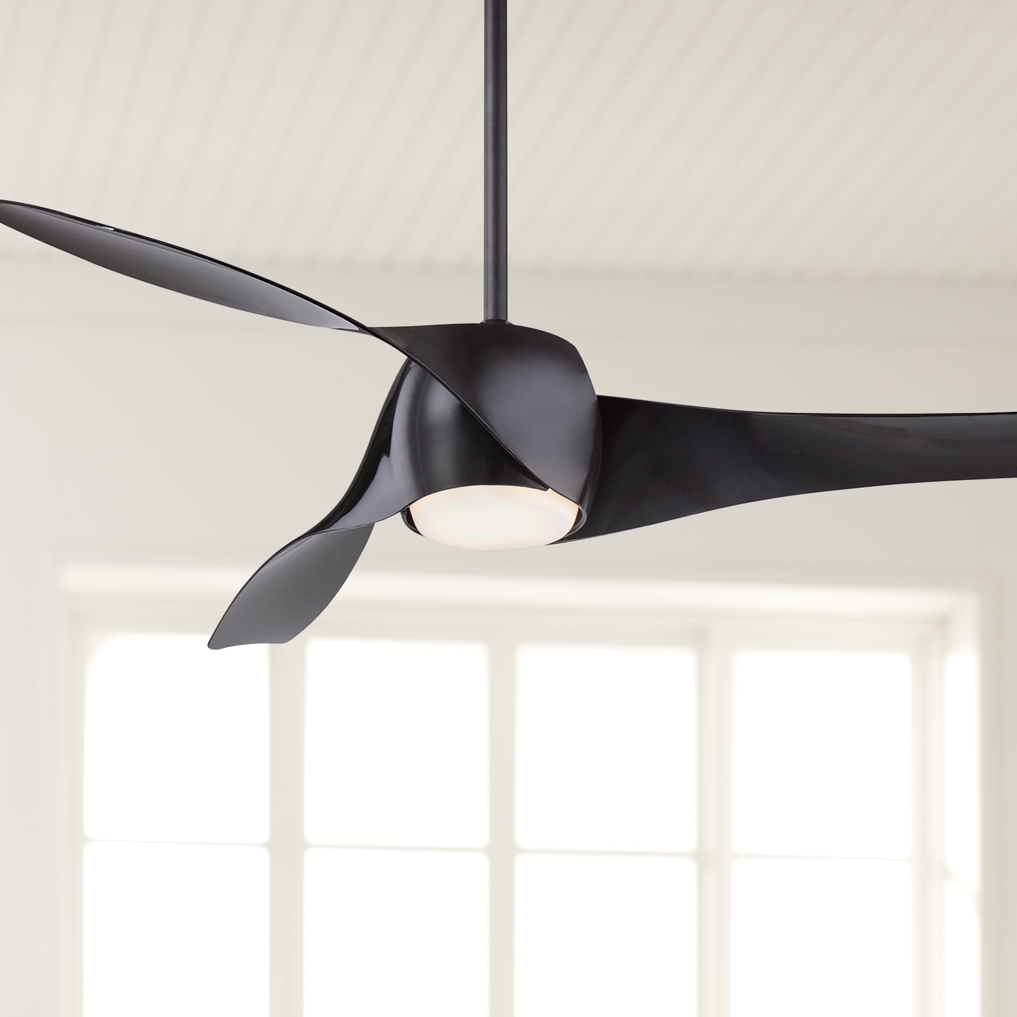 58" Artemis Coal Finish LED Smart Ceiling Fan