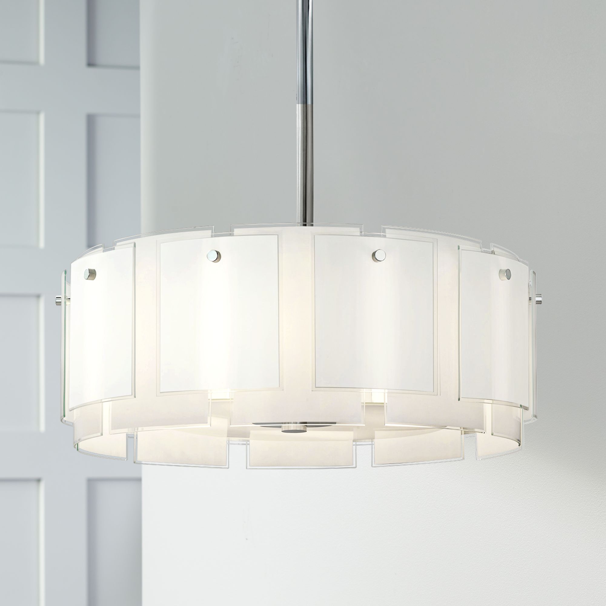 Sonneman Velo 29" Wide Polished Chrome Pendant Light