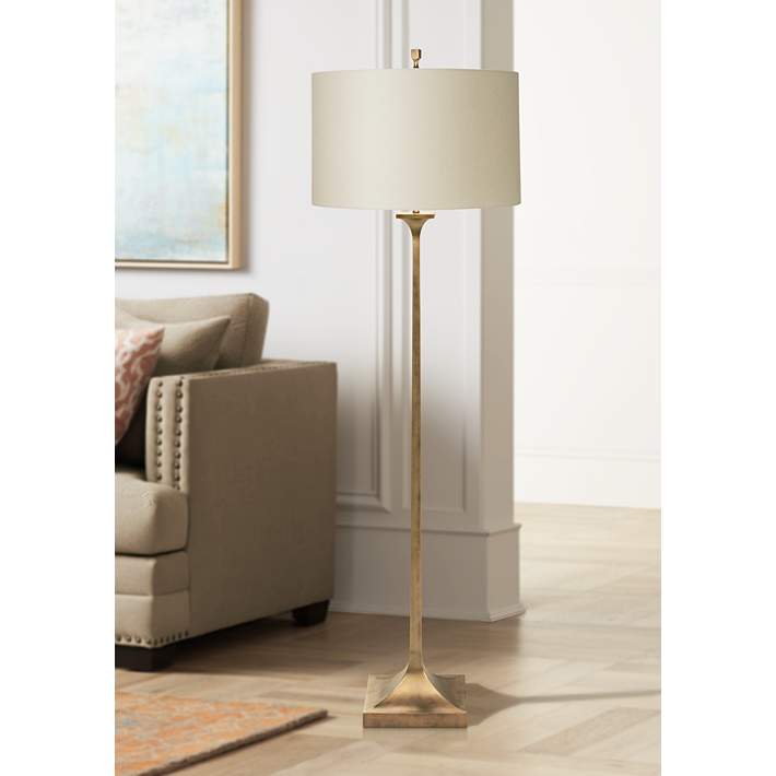 Natural Light Gramercy Gilded Gold Iron, Natural Light Floor Lamp