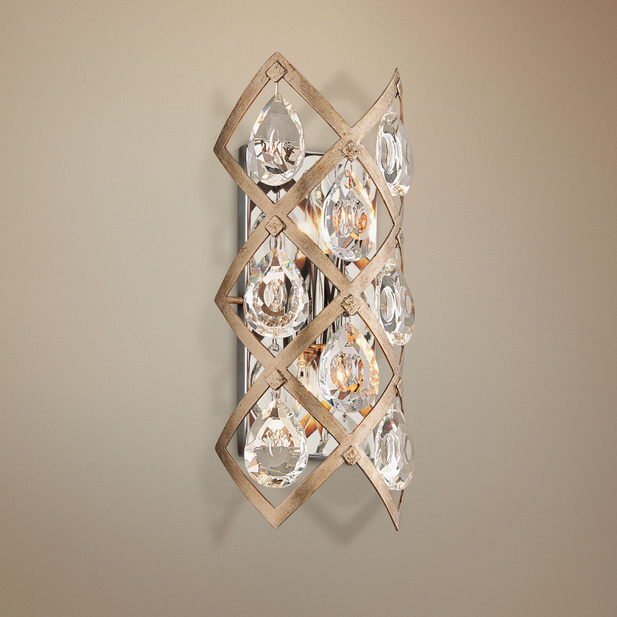 Corbett Tiara 15 1/2" High Vienna Bronze Wall Sconce