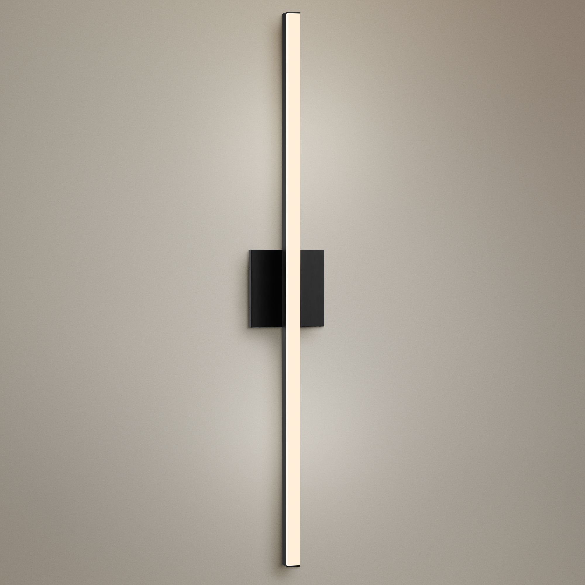 Sonneman Stix 32 1/4" High Satin Black LED Wall Sconce