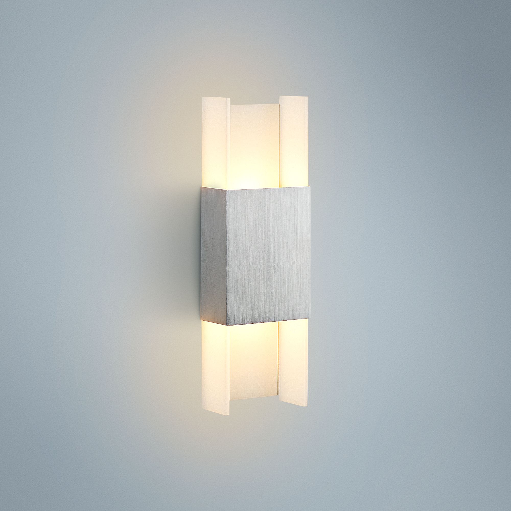 Cerno Ansa 15 1/2" High Brushed Aluminum LED Wall Sconce