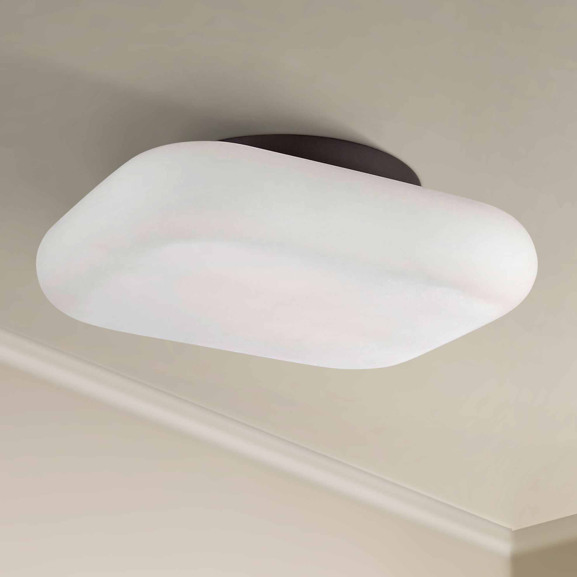 Eurofase Alma 13" Wide Bronze 2-Light LED Ceiling Light