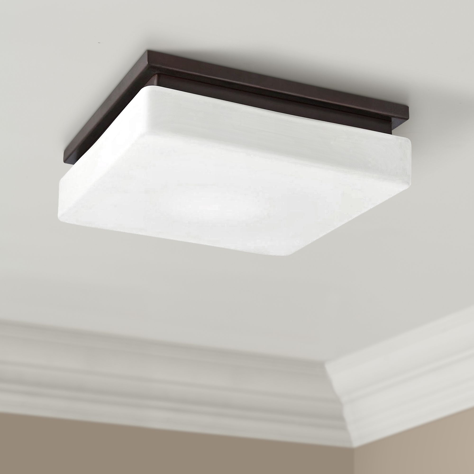 Eurofase Ellsworth 11 1/2" Wide Bronze LED Ceiling Light