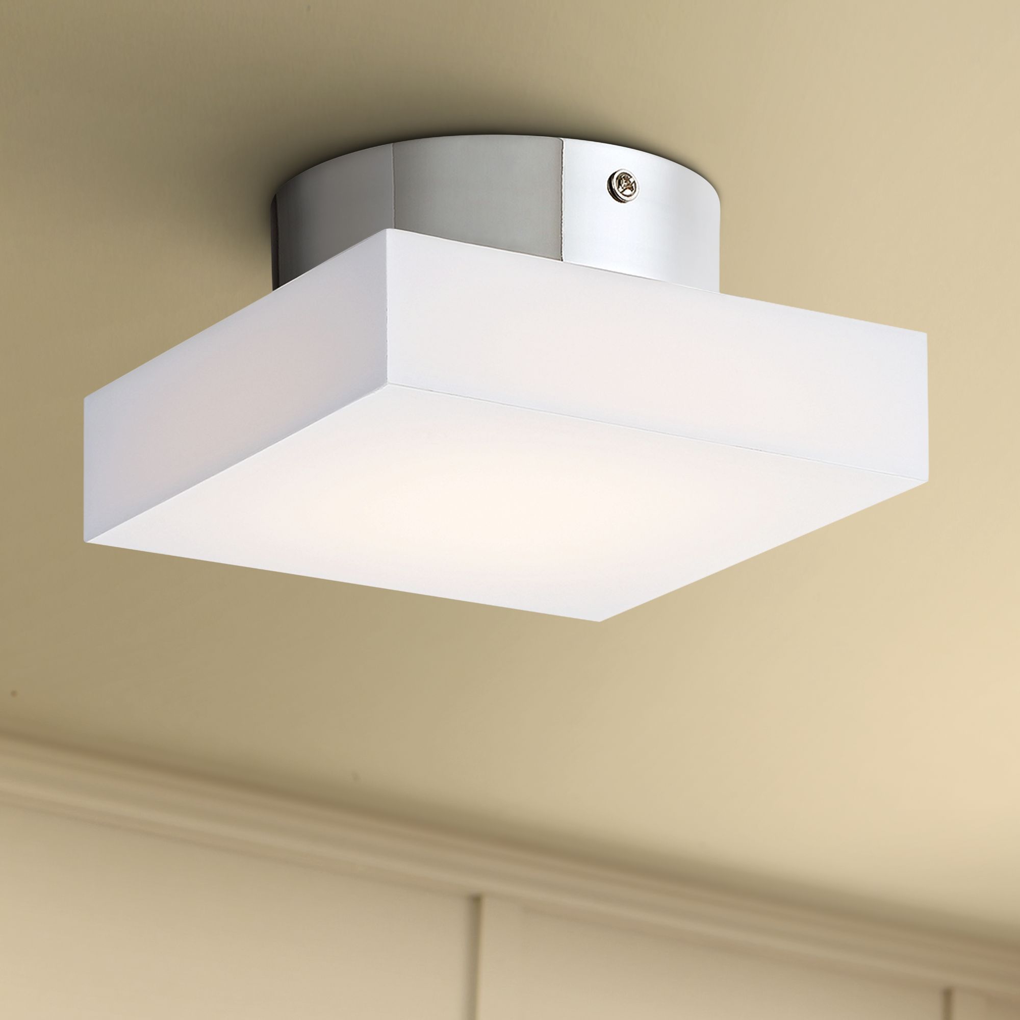 Eurofase Evolve 6" Wide Chrome LED Ceiling Light