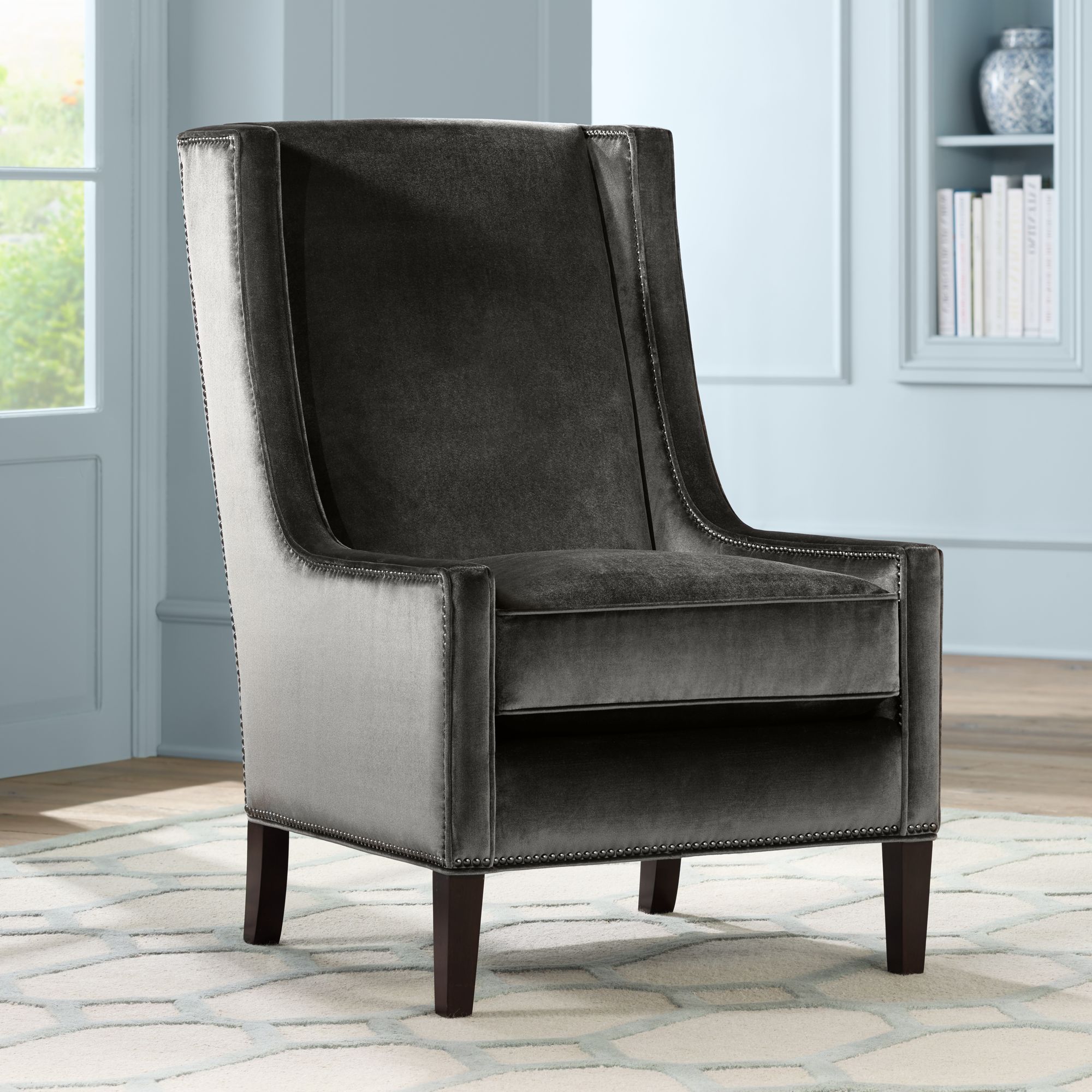 Kobi Mineral Smoke Accent Chair