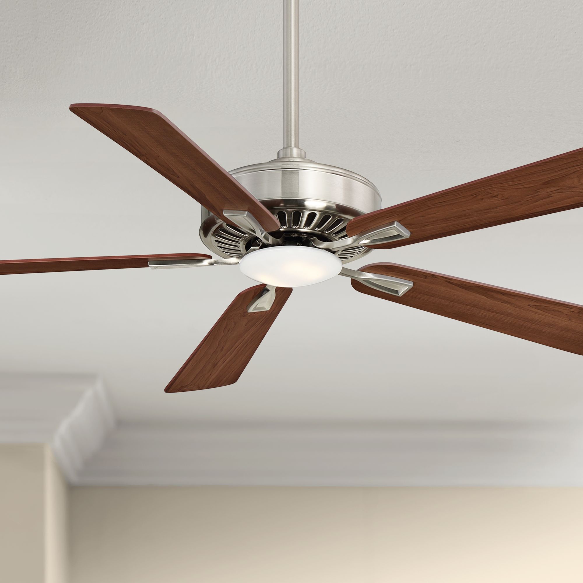 52" Minka Aire Contractor Nickel Maple LED Ceiling Fan 9F402