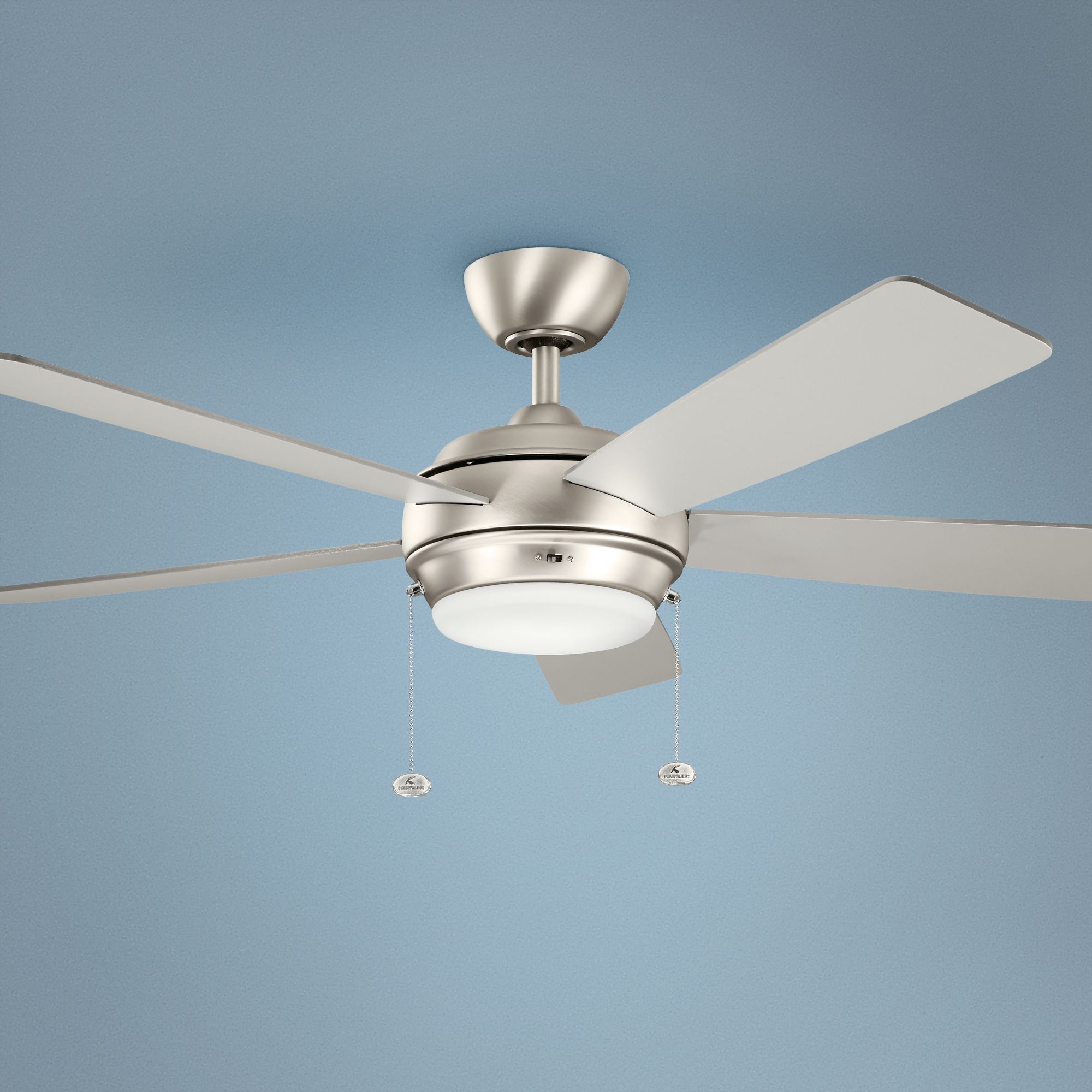 52" Kichler Starkk Brushed Nickel LED Ceiling Fan 9F672 Lamps Plus