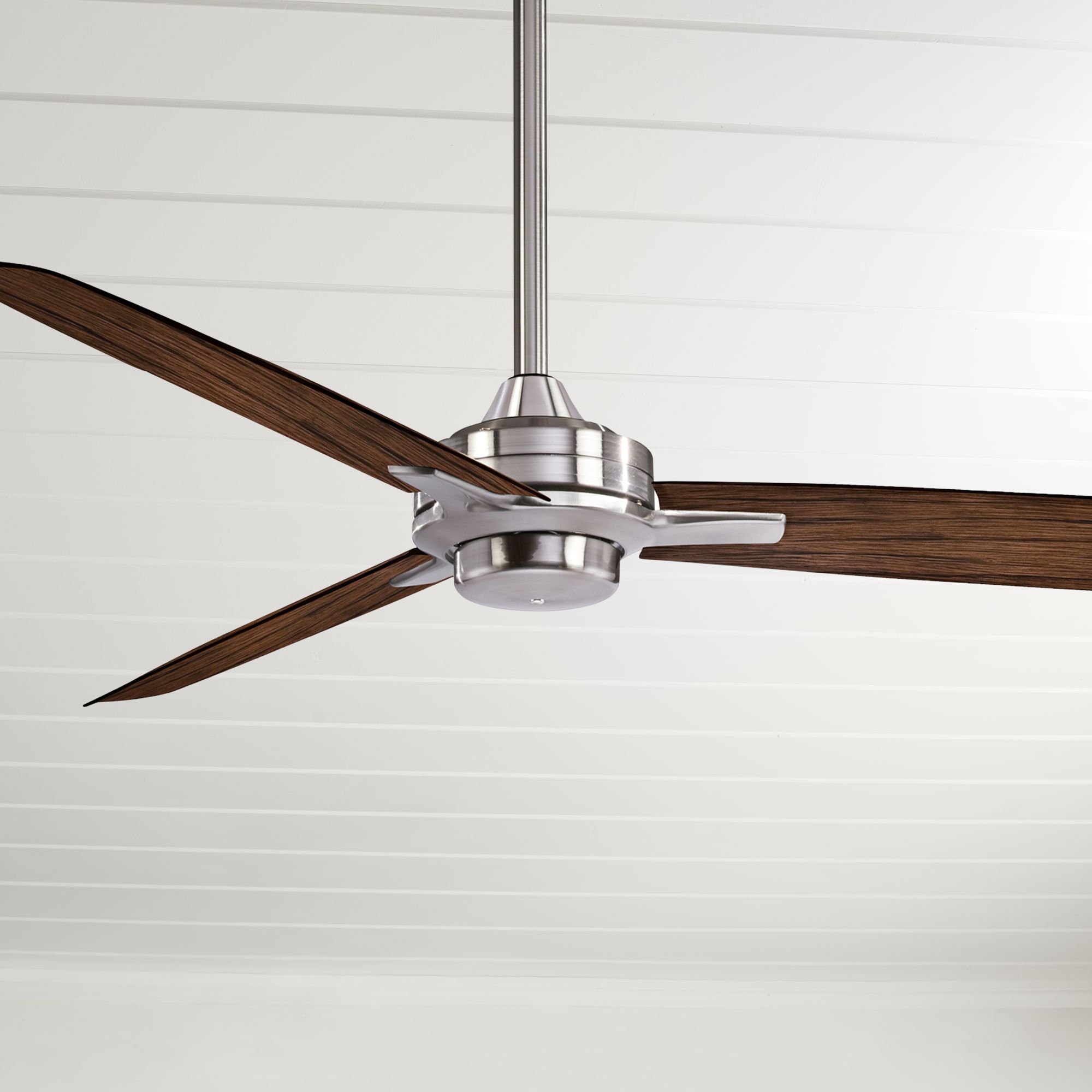 52" Minka Aire Rudolph Brushed Nickel - Maple Ceiling Fan