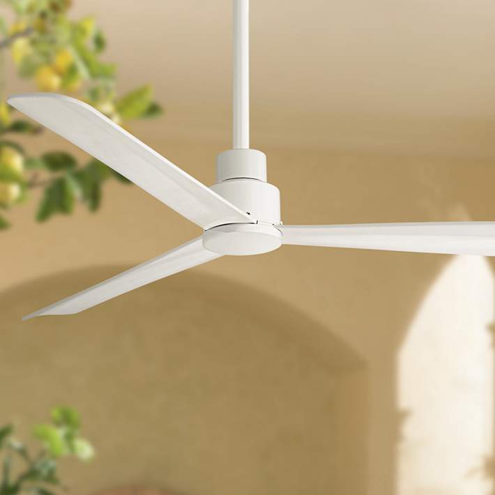 52 Minka Aire Simple White Outdoor Ceiling Fan 9g066 Lamps Plus
