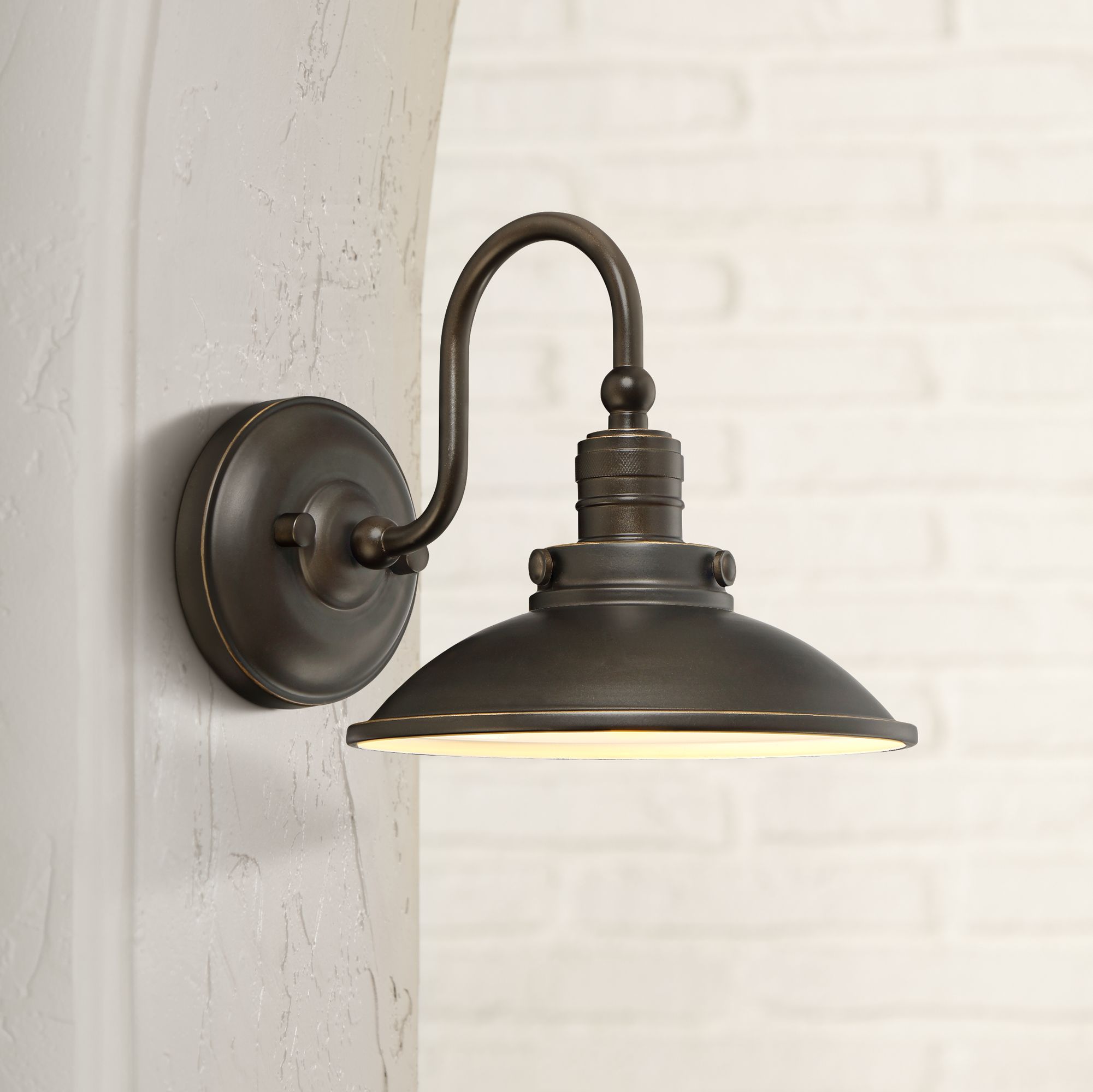 Baytree Lane LED 8 1/2"H Oiled Bronze Outdoor Wall Light