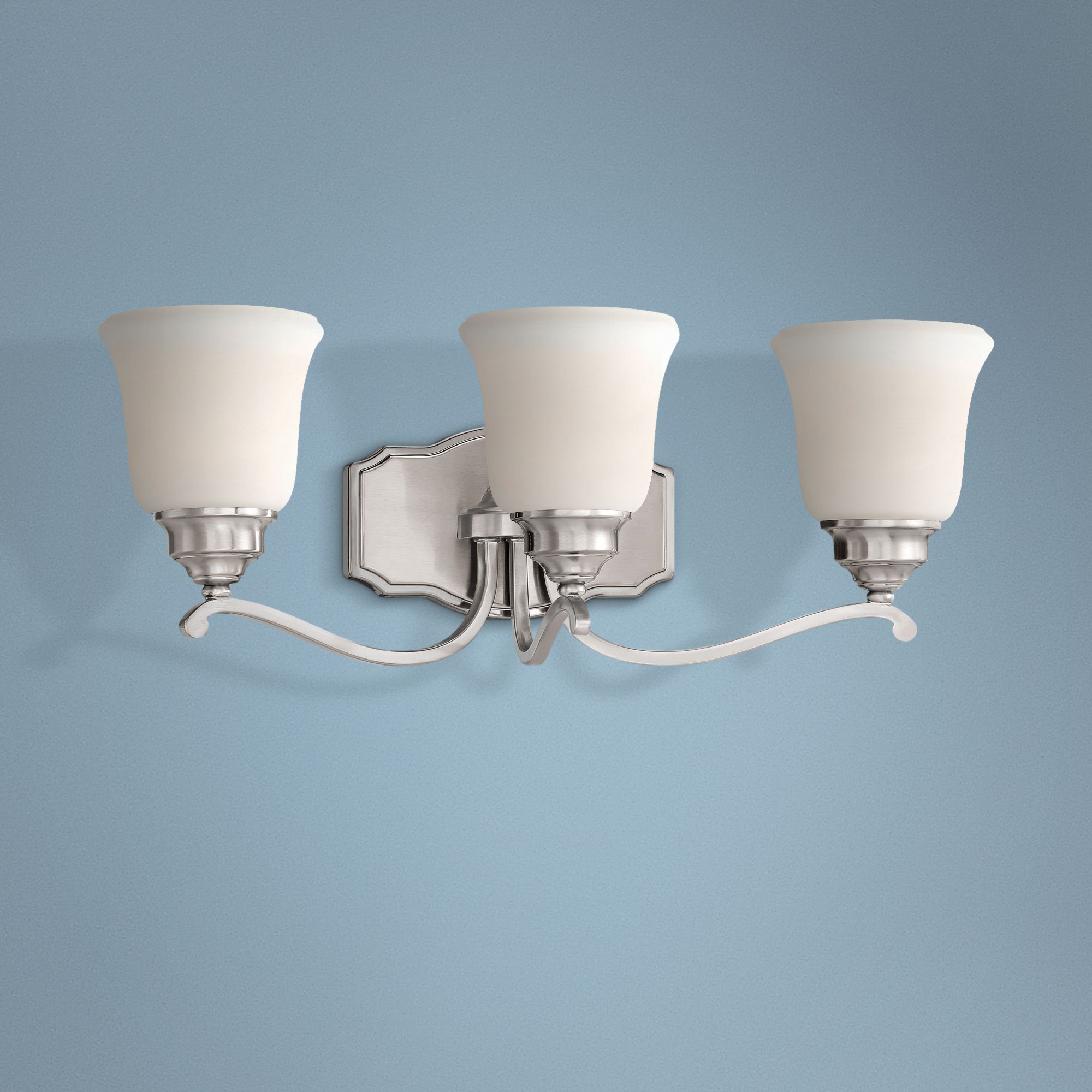 Savannah Row 22 3/4" Wide Brushed Nickel 3-Light Bath Light