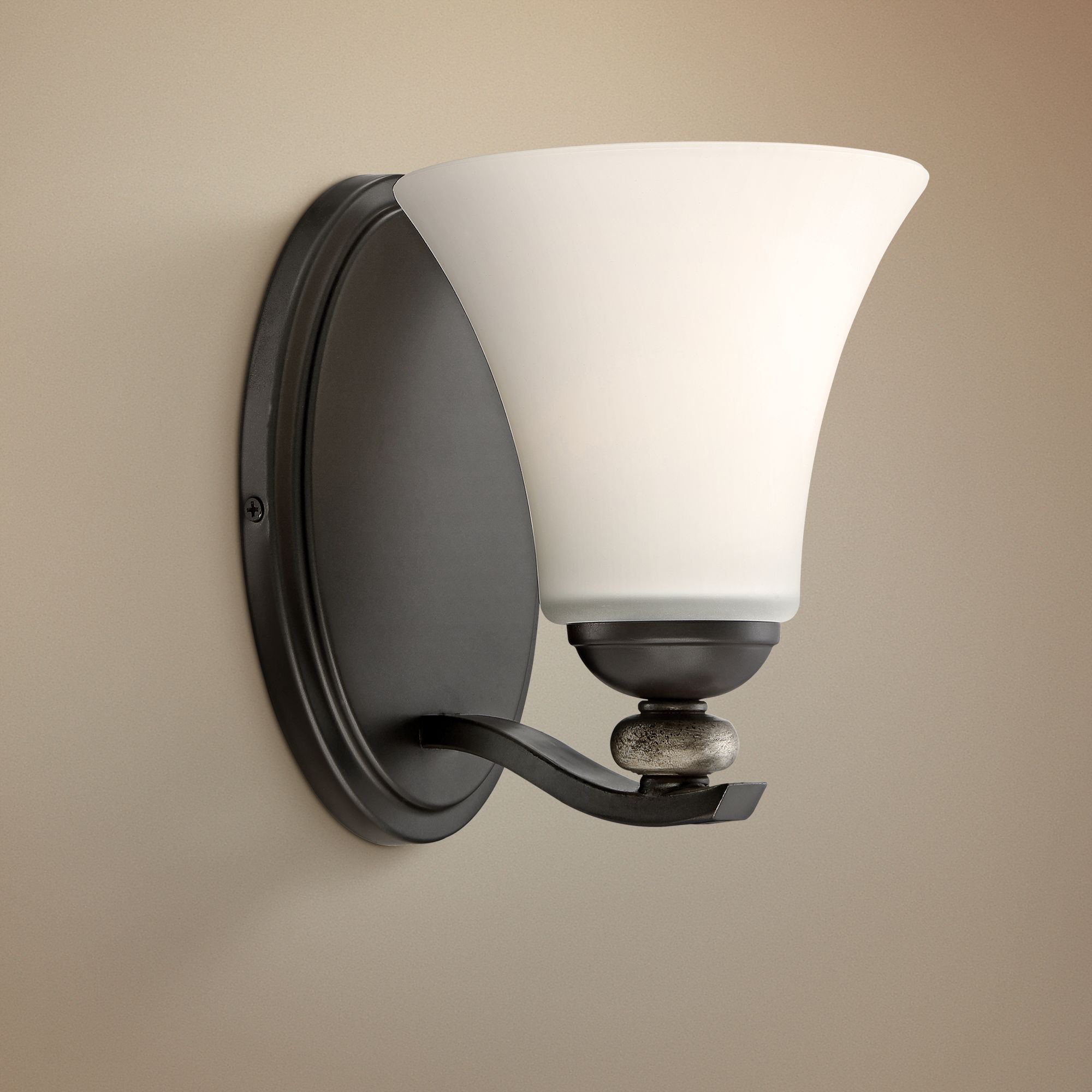 Shadow Glen 8" High Lathan Bronze Wall Sconce